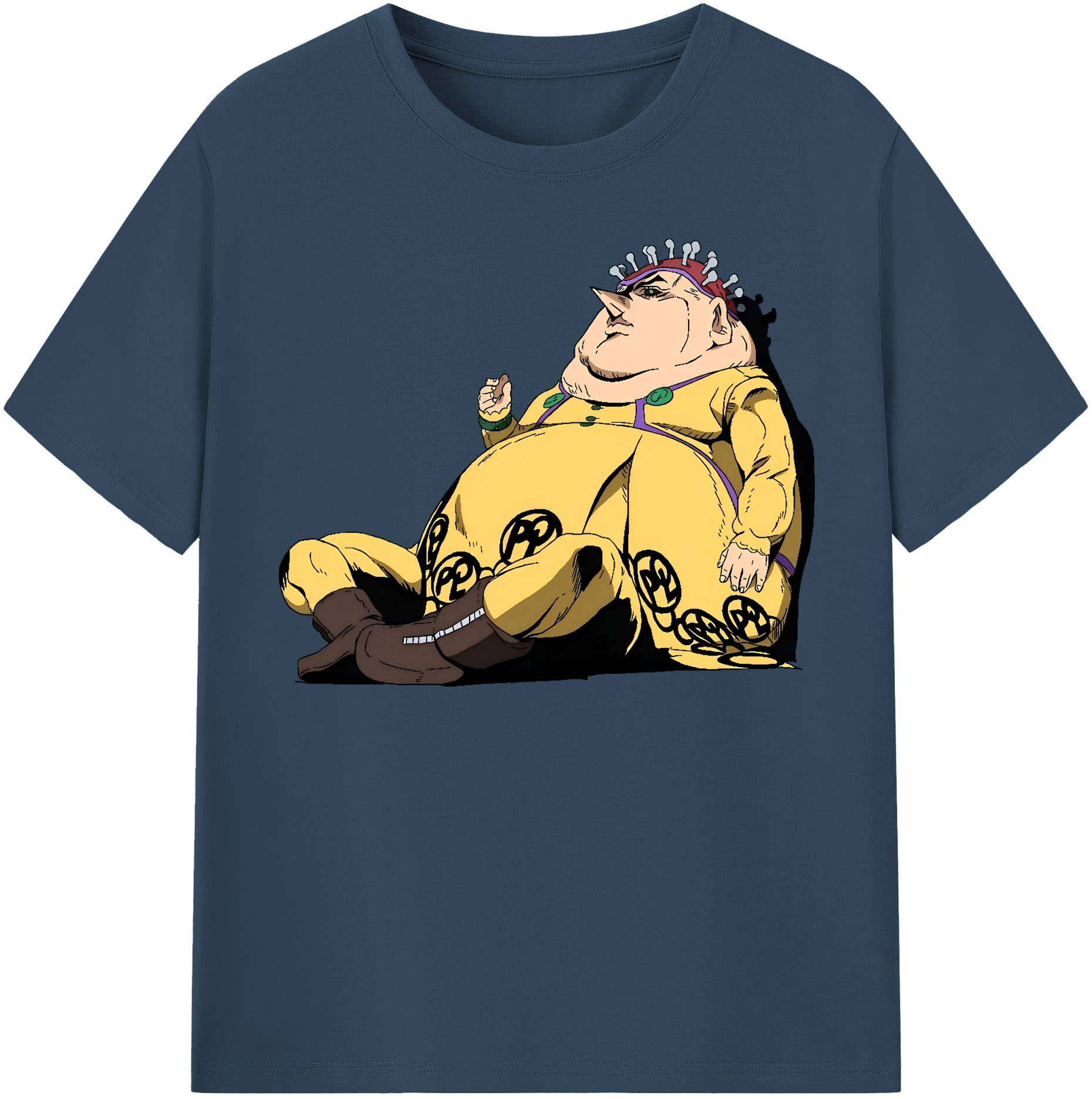 （画像用） ジョジョの奇妙な冒険 ポルポ JoJo's Bizarre Adventure Polpo 綿100％半袖Tシャツ（フロントプリント）