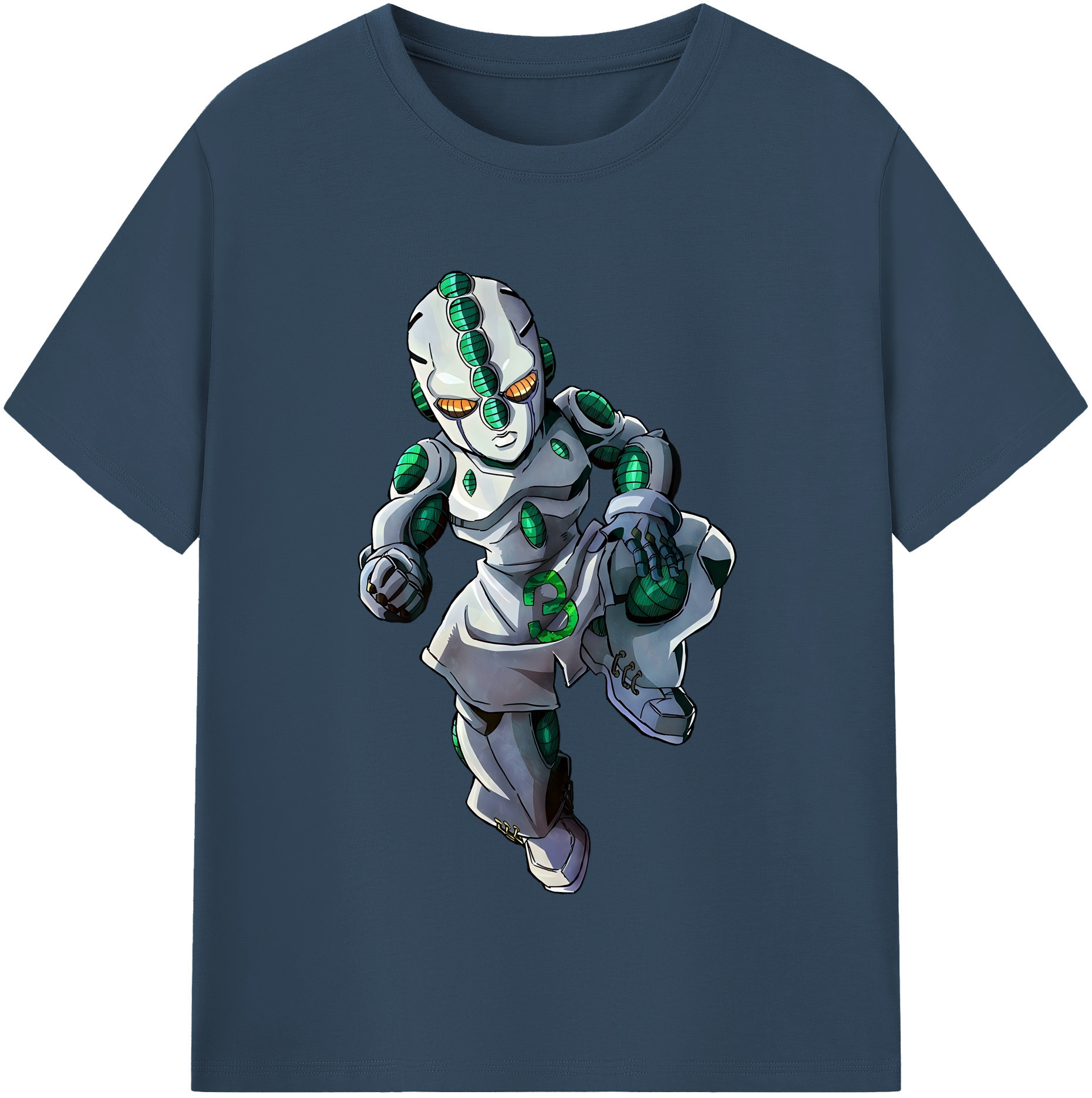 （画像用） ジョジョの奇妙な冒険 広瀨康一 JoJo's Bizarre Adventure Hirose Koichi 綿100％半袖Tシャツ（フロントプリント）