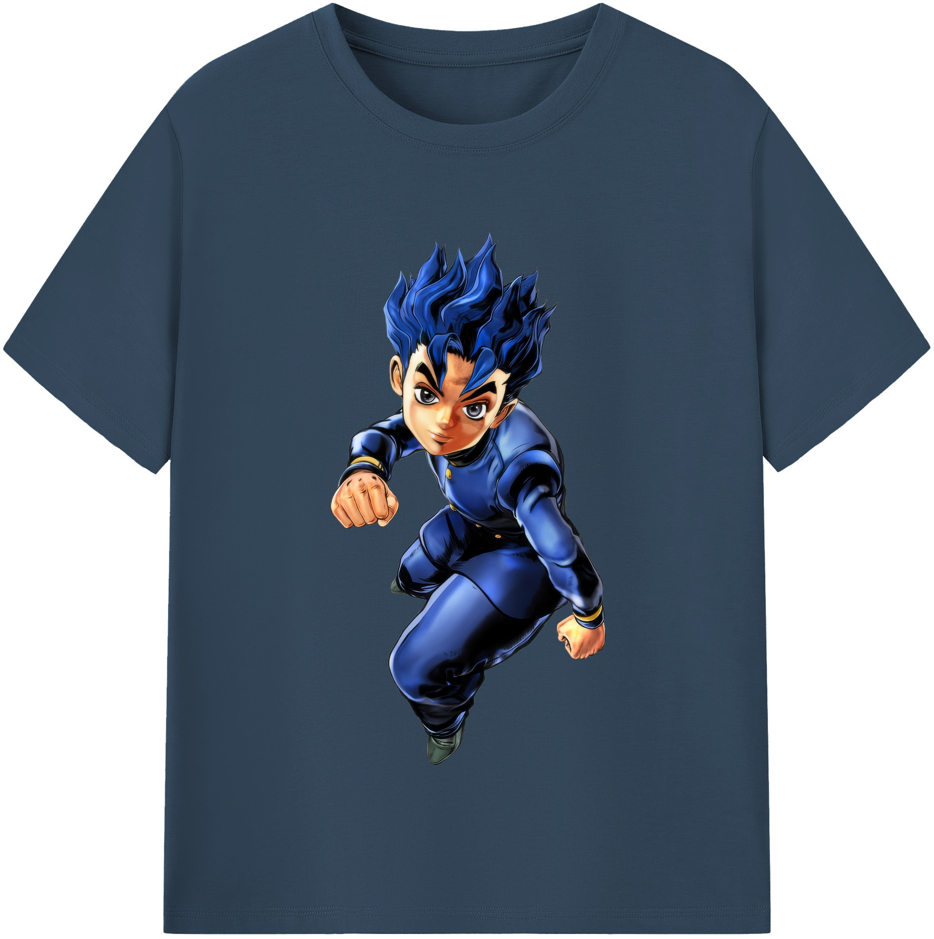 （画像用） ジョジョの奇妙な冒険 広瀨康一 JoJo's Bizarre Adventure Hirose Koichi 綿100％半袖Tシャツ（フロントプリント）