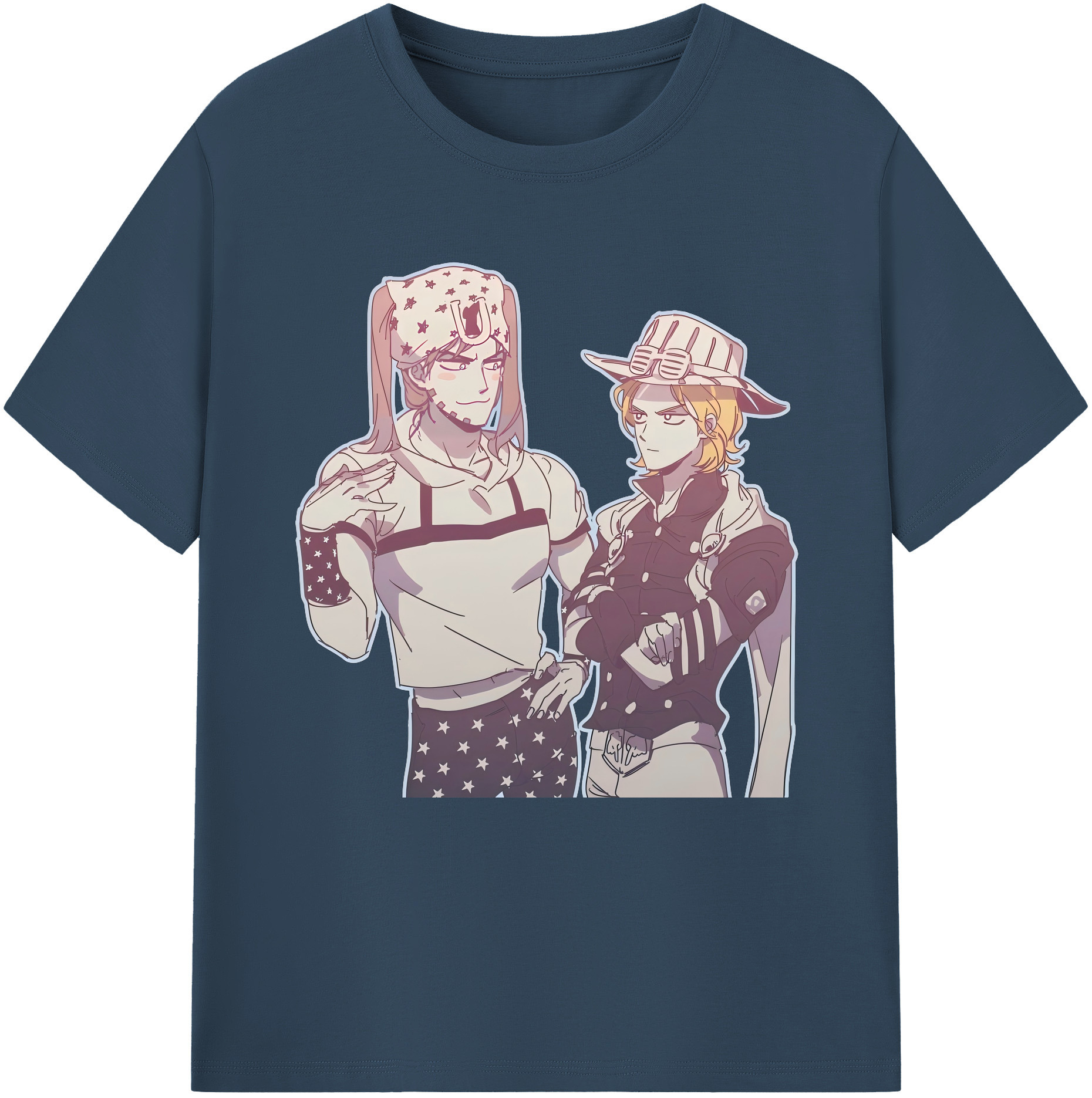 （画像用） ジョジョの奇妙な冒険 JoJo's Bizarre Adventure 綿100％半袖Tシャツ（フロントプリント）