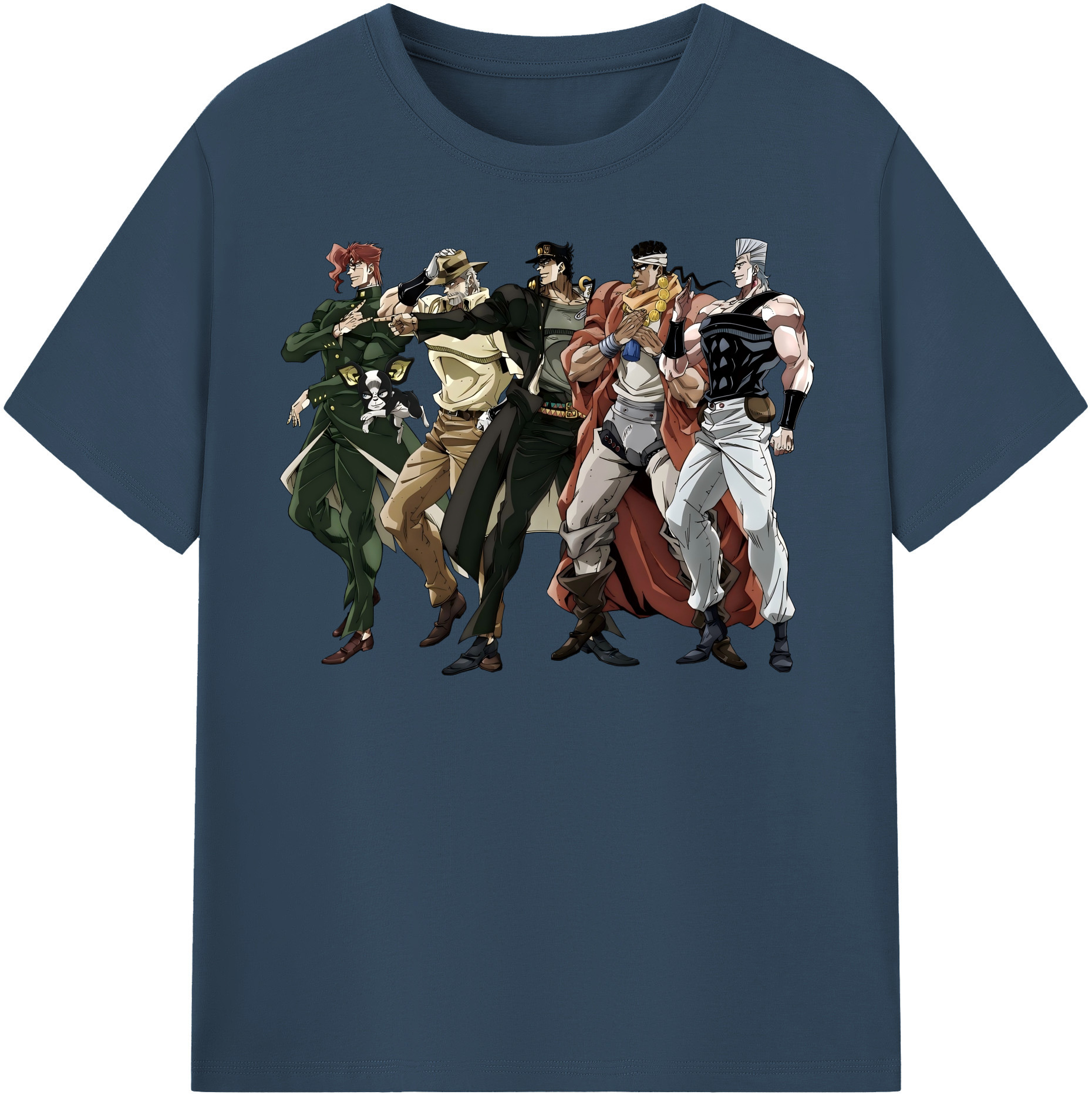 （画像用） ジョジョの奇妙な冒険 JoJo's Bizarre Adventure 綿100％半袖Tシャツ（フロントプリント）