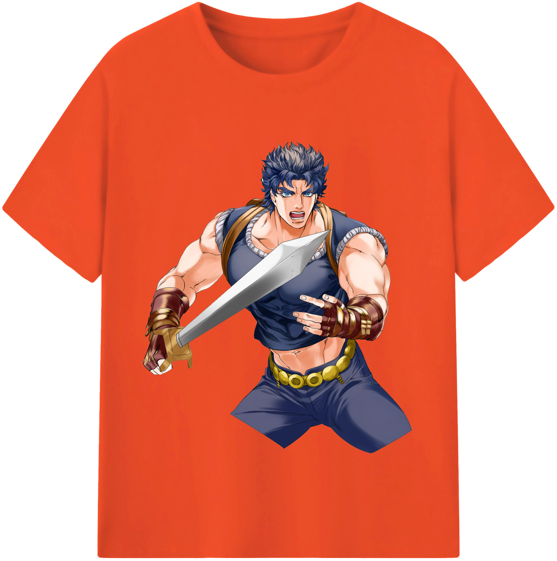 （画像用） ジョジョの奇妙な冒険 /ジョナサン?ジョースター JoJo's Bizarre Adventure Jonathan Joestar 綿100％半袖Tシャツ（フロントプリント）