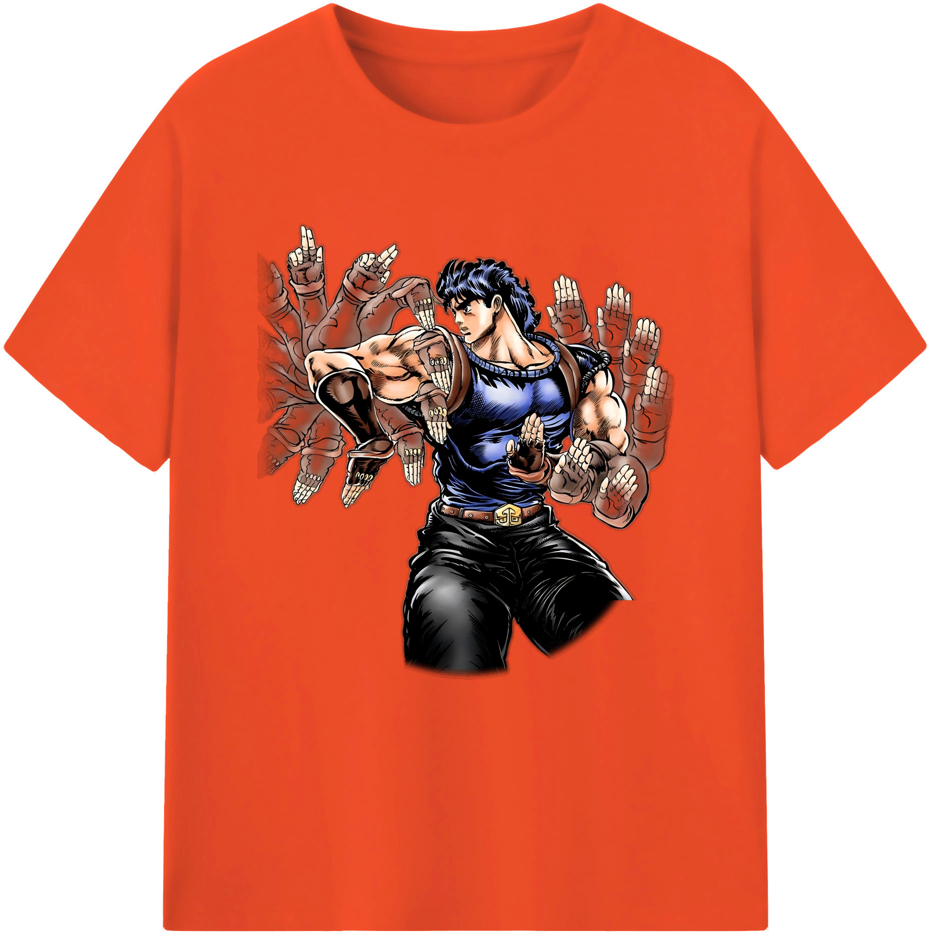 （画像用） ジョジョの奇妙な冒険 /ジョナサン?ジョースター JoJo's Bizarre Adventure Jonathan Joestar 綿100％半袖Tシャツ（フロントプリント）