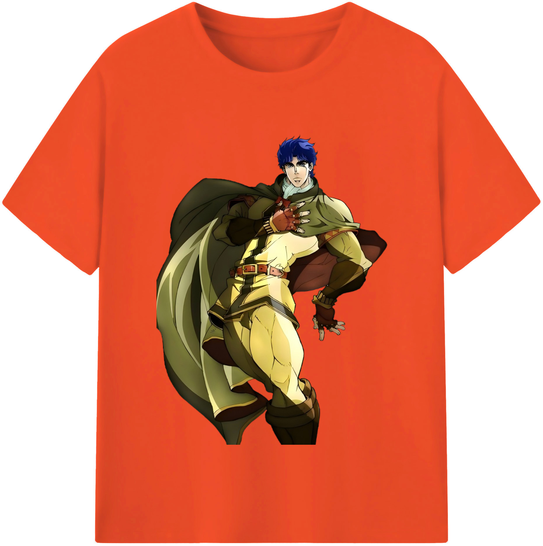 （画像用） ジョジョの奇妙な冒険 /ジョナサン?ジョースター JoJo's Bizarre Adventure Jonathan Joestar 綿100％半袖Tシャツ（フロントプリント）