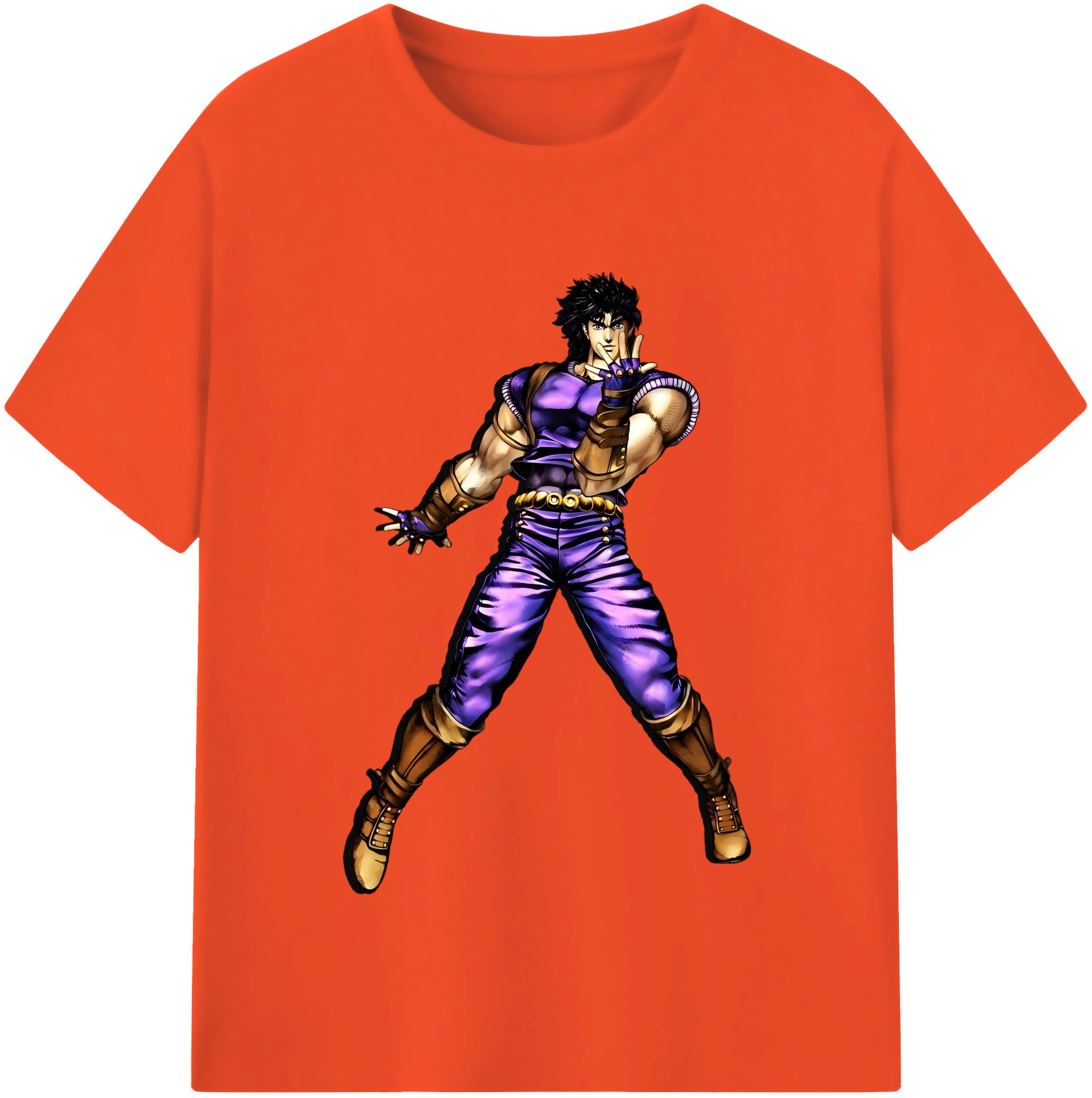 （画像用） ジョジョの奇妙な冒険 /ジョナサン?ジョースター JoJo's Bizarre Adventure Jonathan Joestar 綿100％半袖Tシャツ（フロントプリント）