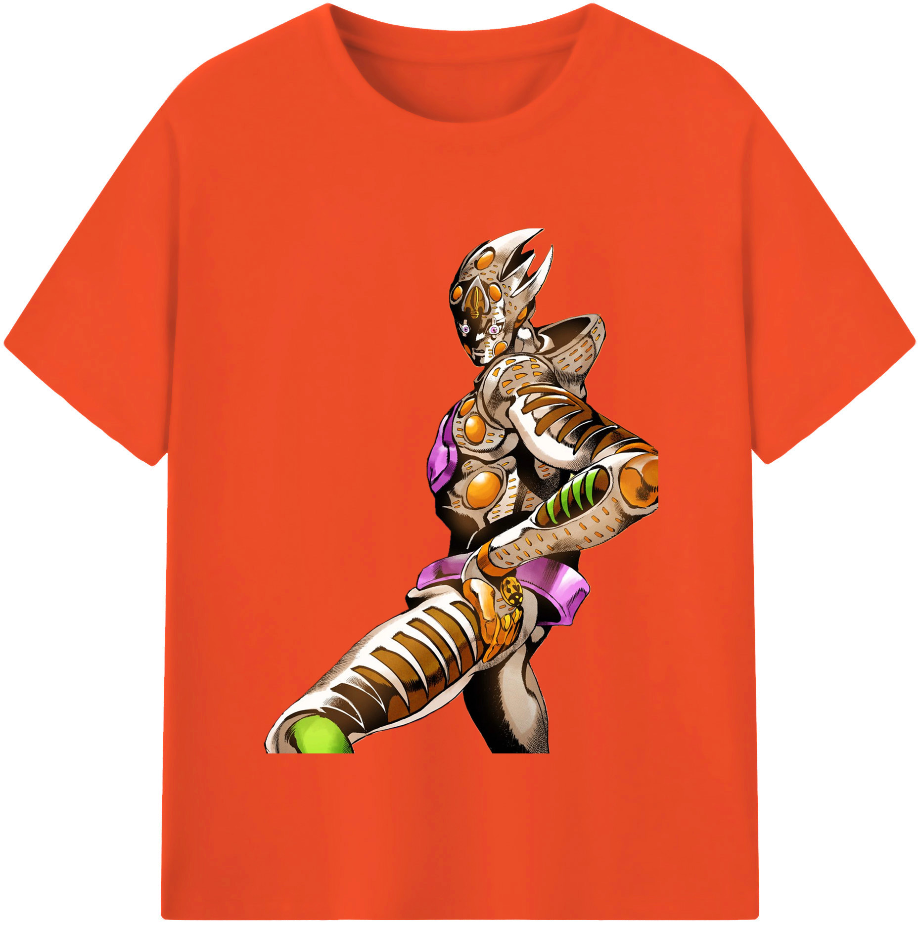 （画像用） ジョジョの奇妙な冒険 ジョルノ?ジョバァーナ JoJo's Bizarre Adventure Giorno Giovanna 綿100％半袖Tシャツ（フロントプリント）