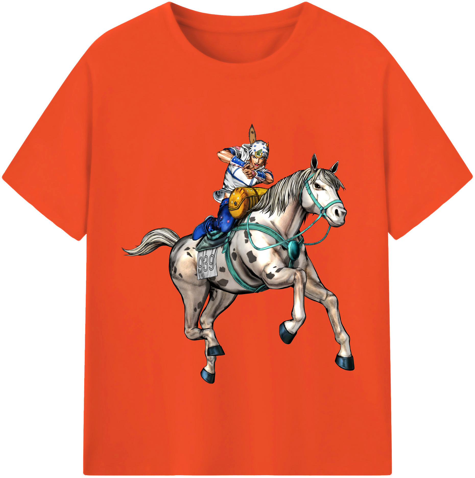 （画像用） ジョジョの奇妙な冒険 ジョナサン?ジョースター JoJo's Bizarre Adventure Jonathan Joestar 綿100％半袖Tシャツ（フロントプリント）