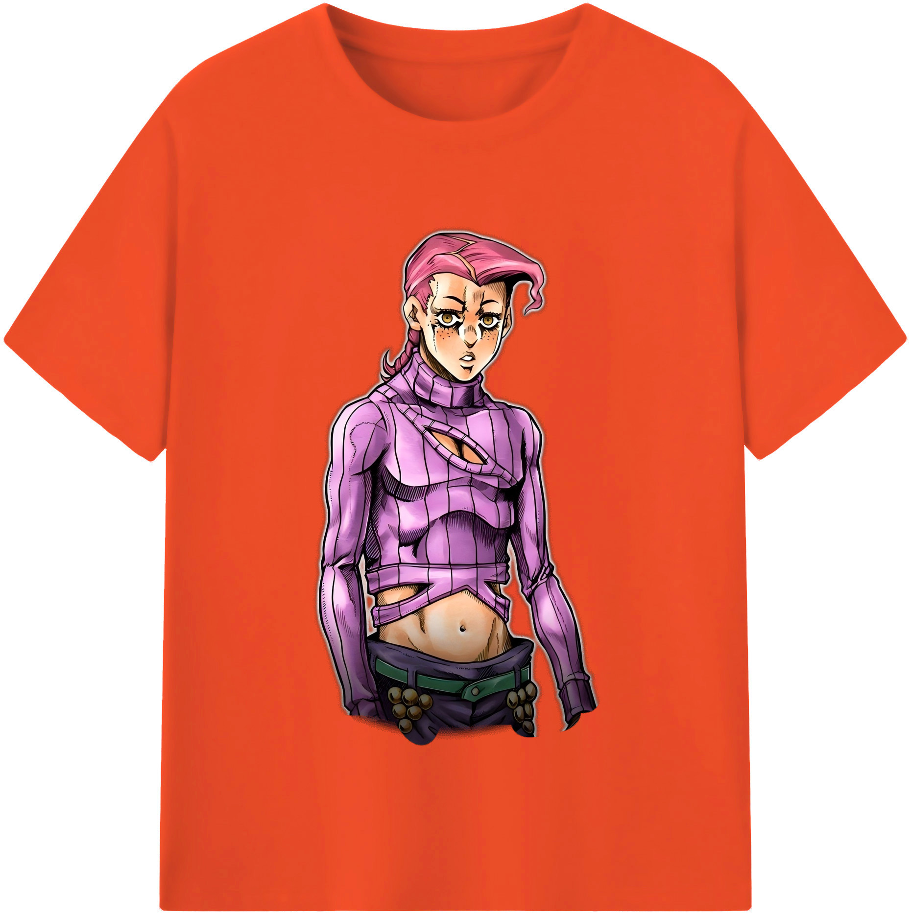 （画像用） ジョジョの奇妙な冒険 ビネガー?ドッピオ JoJo's Bizarre Adventure Vinegar Doppio 綿100％半袖Tシャツ（フロントプリント）