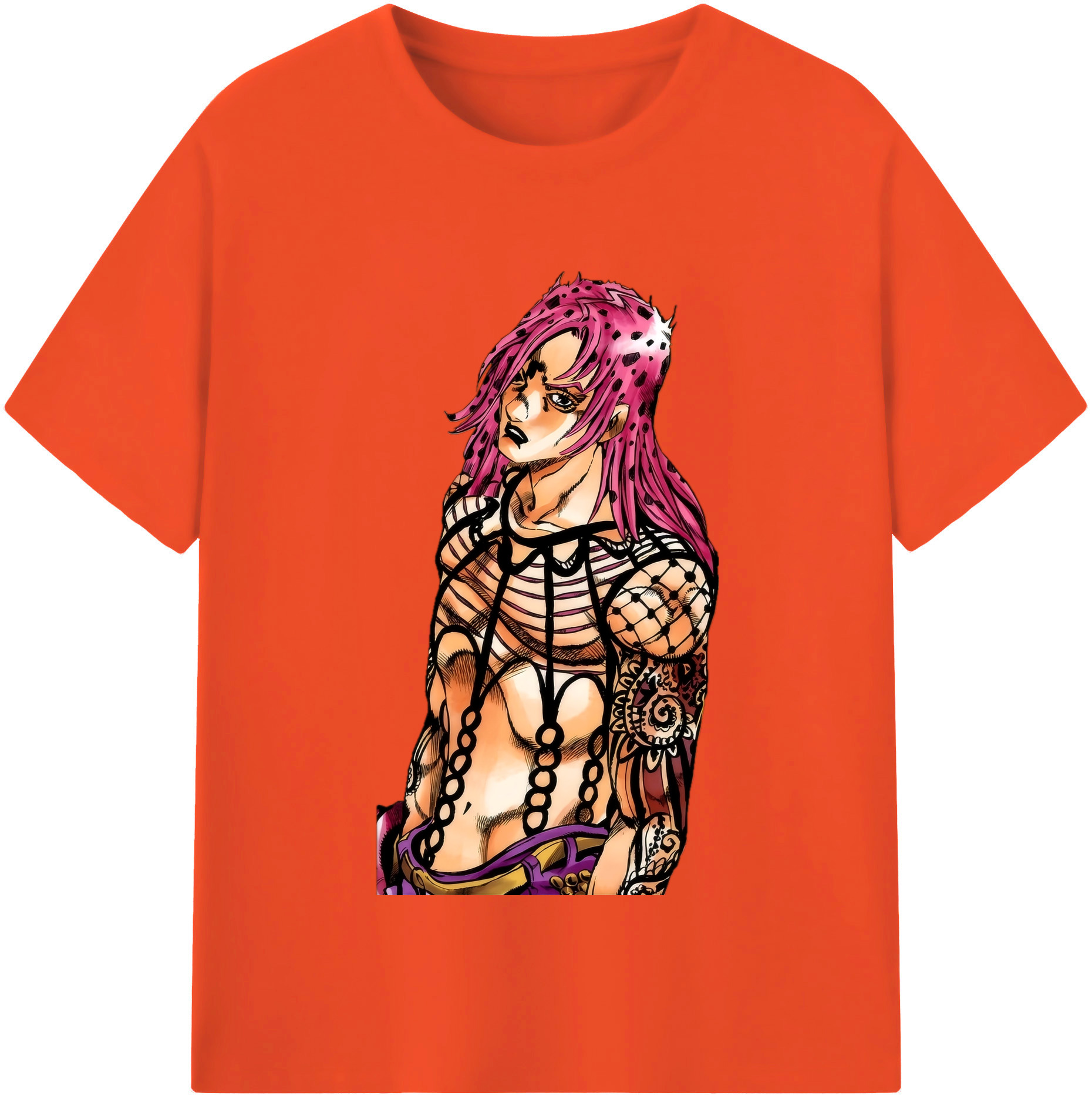 （画像用） ジョジョの奇妙な冒険 ビネガー?ドッピオ JoJo's Bizarre Adventure Vinegar Doppio 綿100％半袖Tシャツ（フロントプリント）