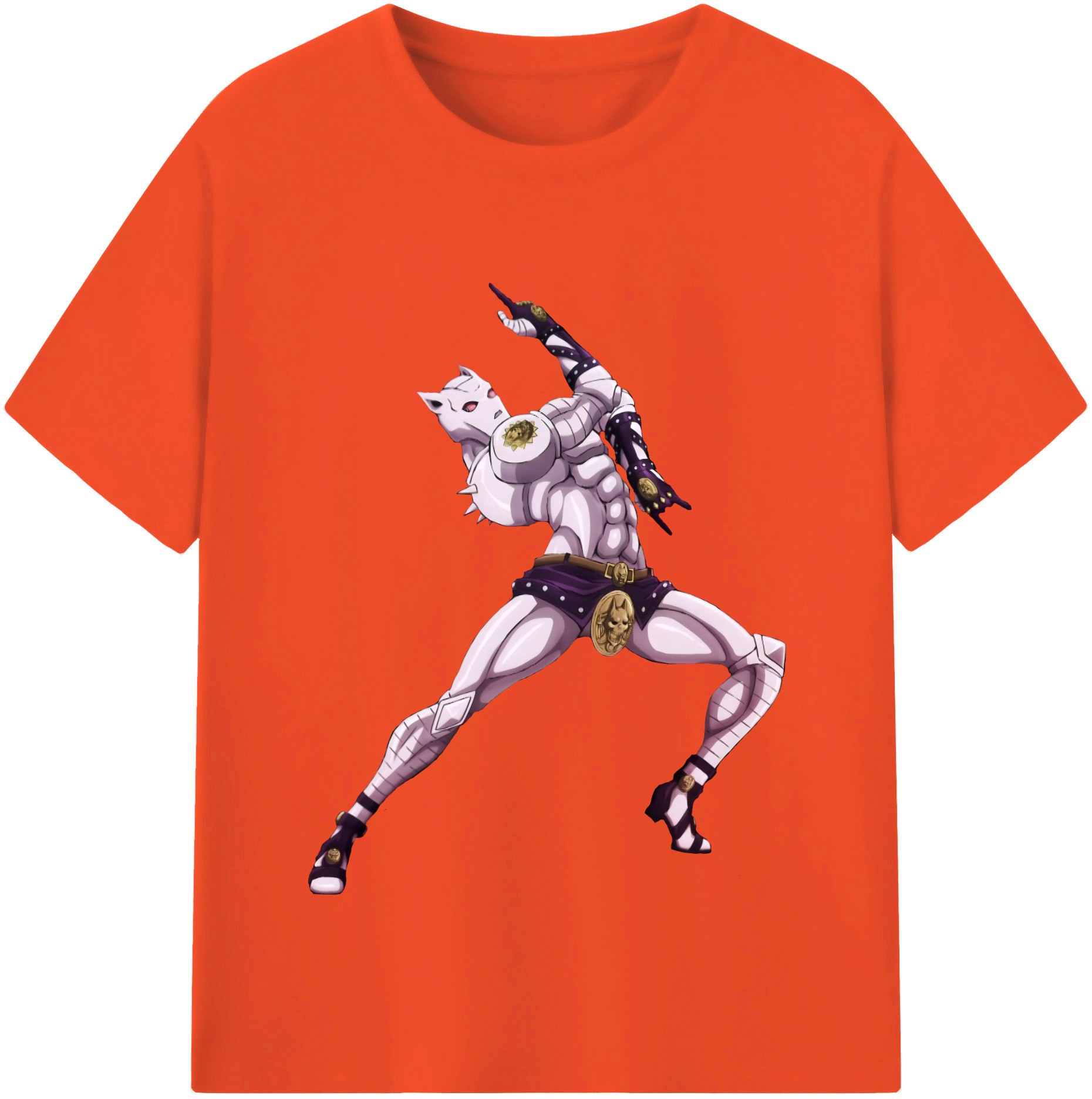 （画像用） ジョジョの奇妙な冒険 きら よしかげ JoJo's Bizarre Adventure Kira Yoshikage 綿100％半袖Tシャツ（フロントプリント）