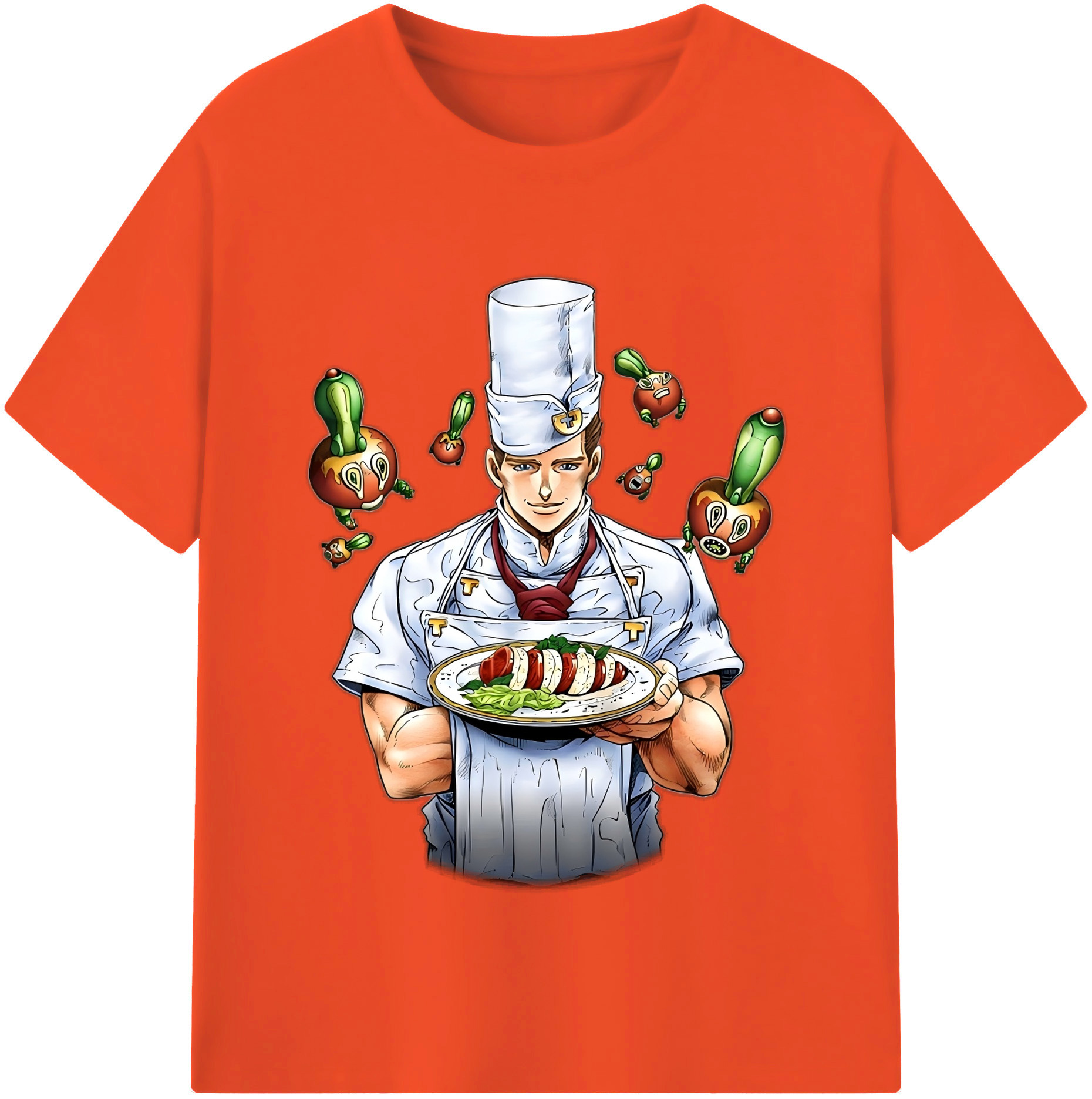 （画像用） ジョジョの奇妙な冒険 Tonio Trussardi JoJo's Bizarre Adventure トニオ?トラッサルディ 綿100％半袖Tシャツ（フロントプリント）