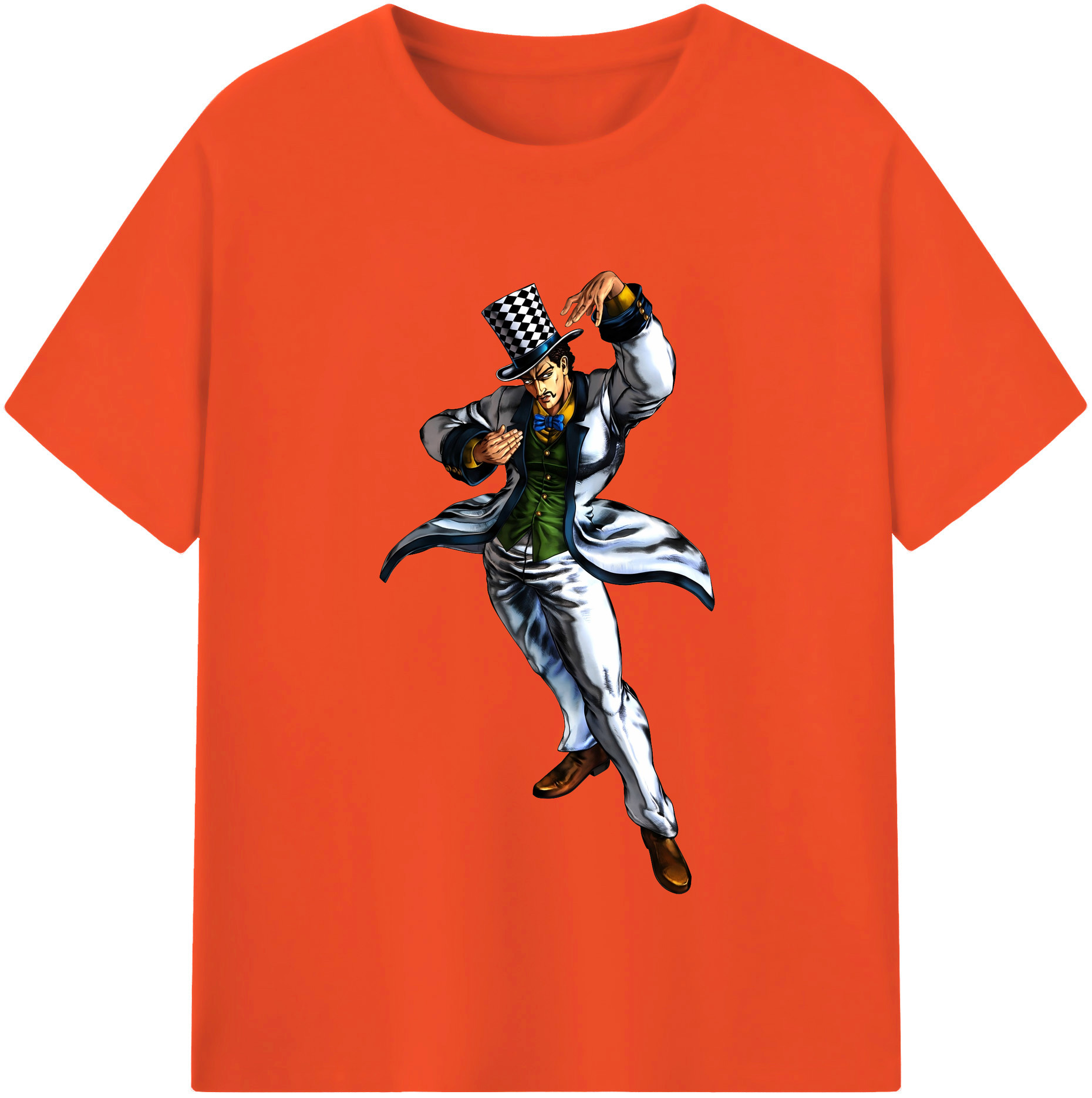 （画像用） ジョジョの奇妙な冒険 ウィル?アントニオ?ツェペリ JoJo's Bizarre Adventure Will Anthonio Zeppeli 綿100％半袖Tシャツ（フロントプリント）