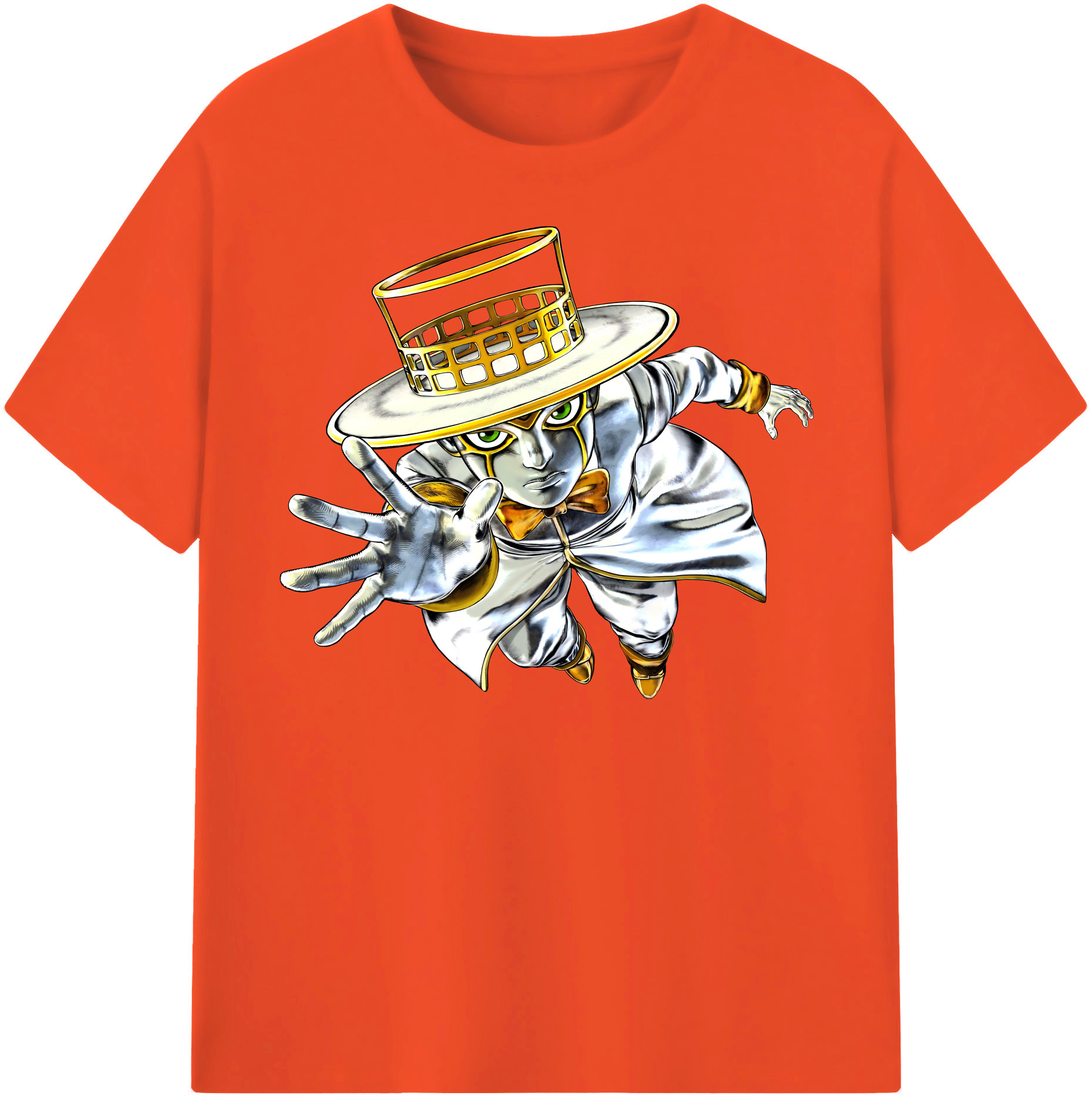 （画像用） ジョジョの奇妙な冒険 岸辺 露伴（きしべ ろはん） JoJo's Bizarre Adventure Rohan Kishibe 綿100％半袖Tシャツ（フロントプリント）