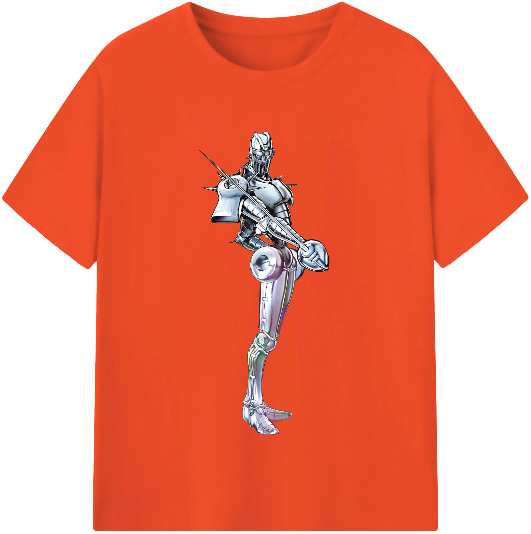 （画像用） ジョジョの奇妙な冒険 ジャン＝ピエール?ポルナレフ JoJo's Bizarre Adventure Jan Pierre Polnareff 綿100％半袖Tシャツ（フロントプリント）