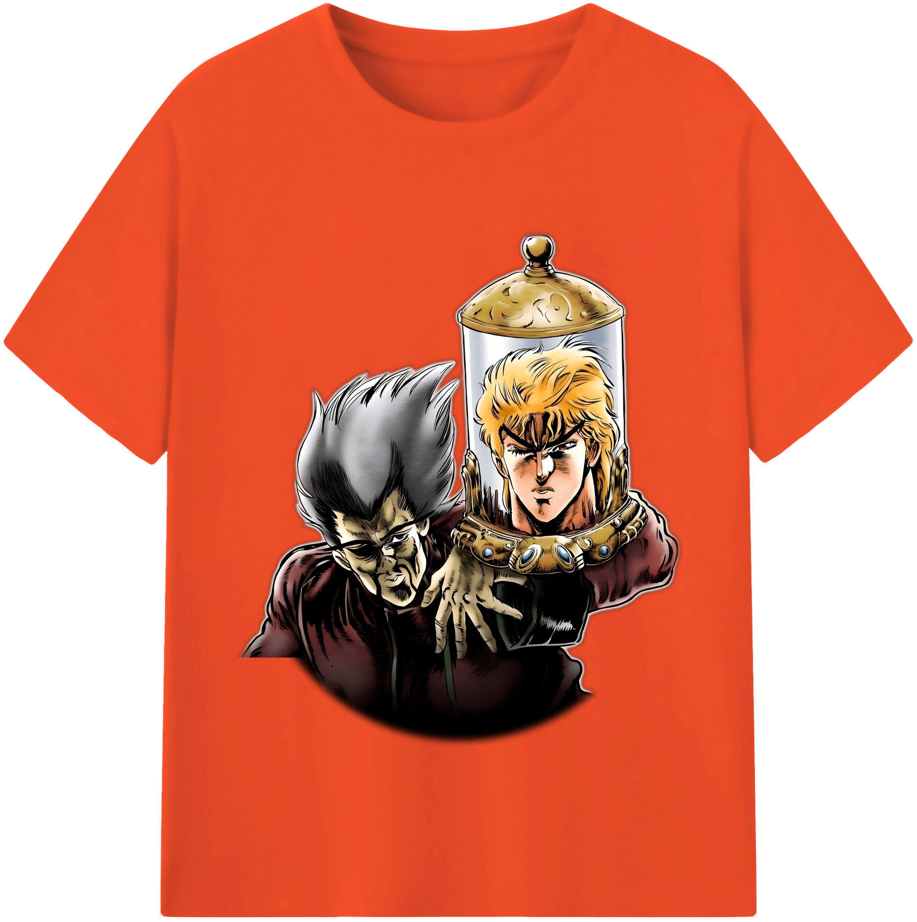 （画像用） ジョジョの奇妙な冒険 ディオ?ブランドー JoJo's Bizarre Adventure Dio Brando 綿100％半袖Tシャツ（フロントプリント）