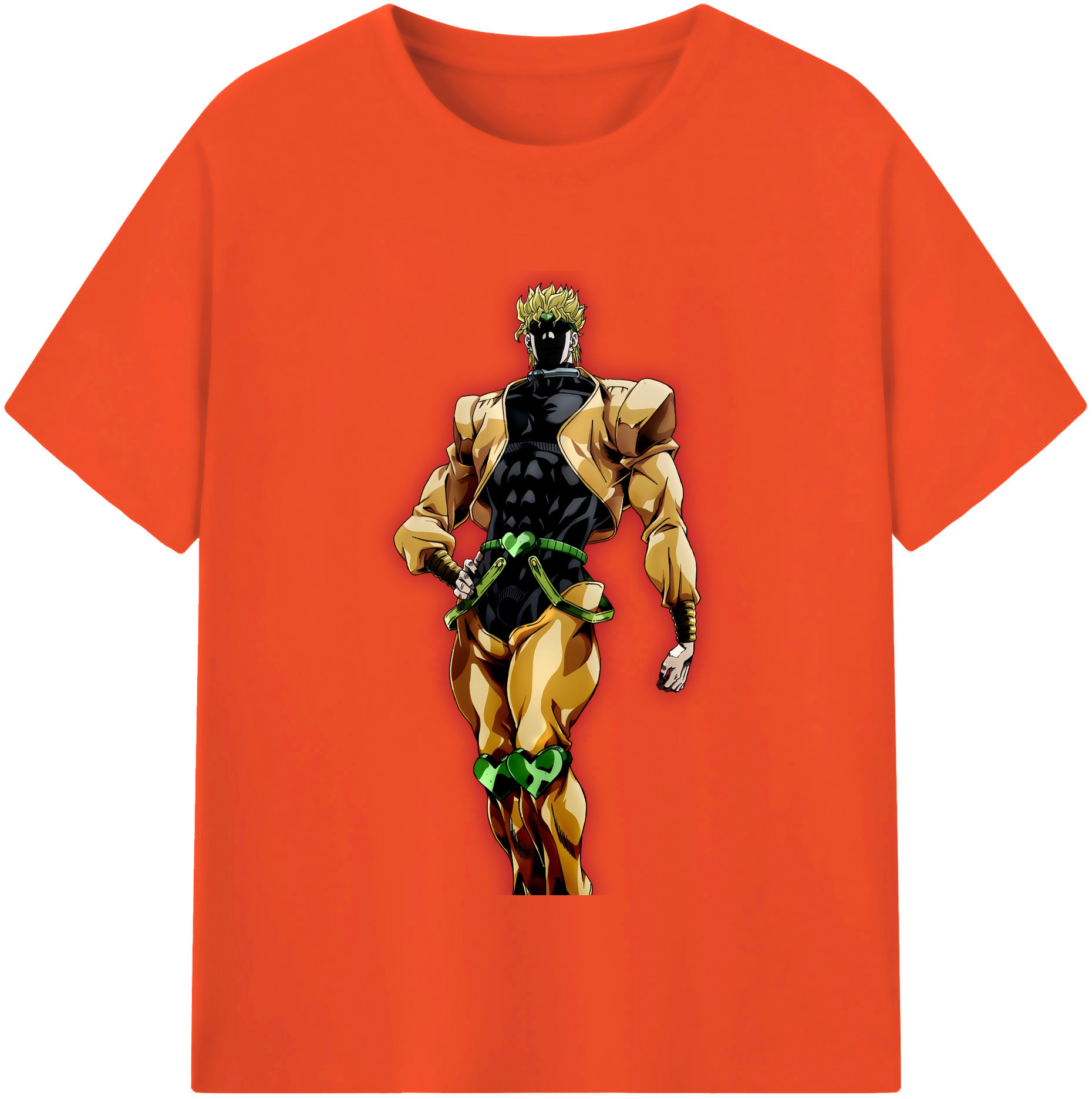 （画像用） ジョジョの奇妙な冒険 ディオ?ブランドー JoJo's Bizarre Adventure Dio Brando 綿100％半袖Tシャツ（フロントプリント）