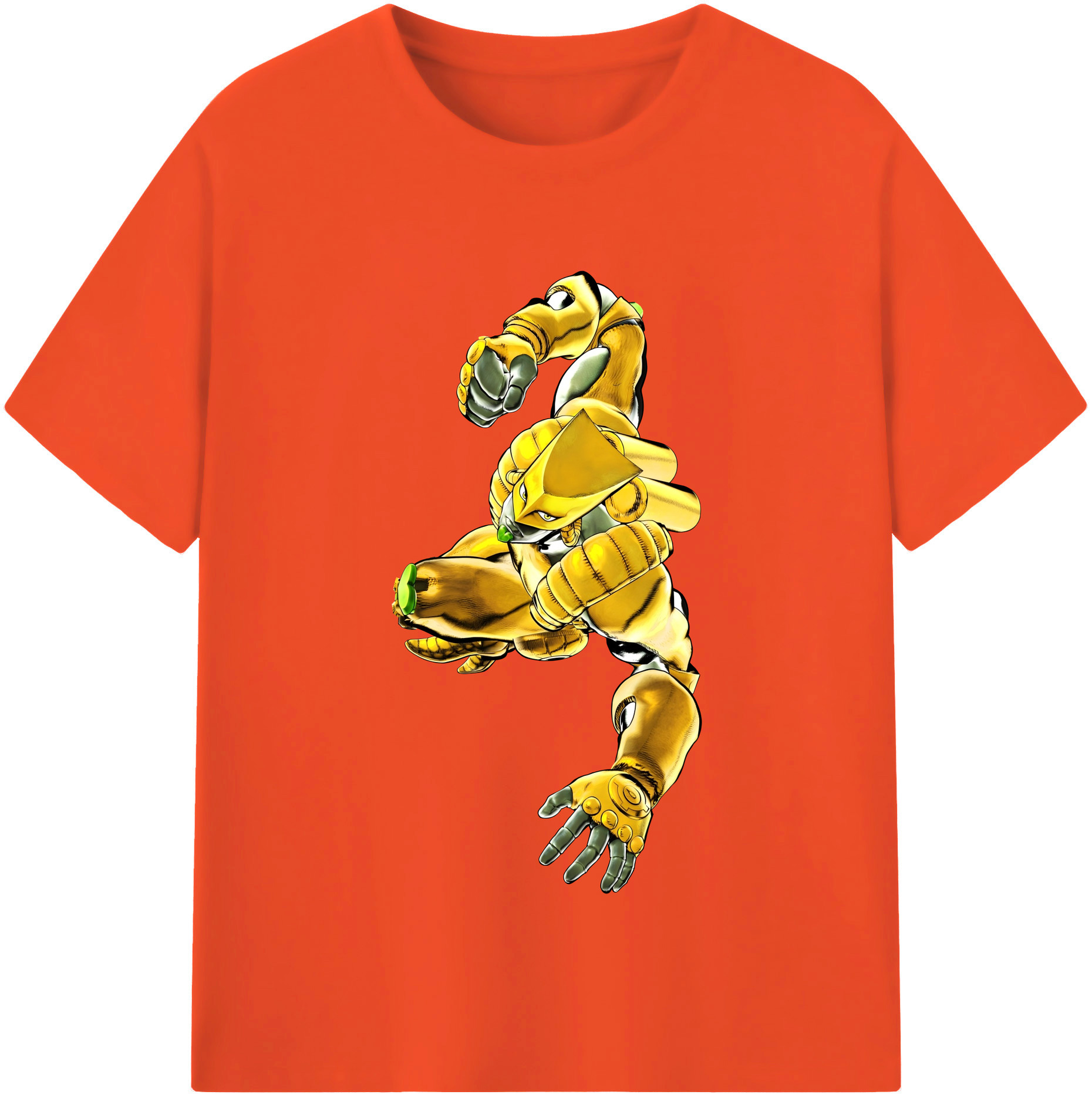 （画像用） ジョジョの奇妙な冒険 ディオ?ブランドー JoJo's Bizarre Adventure Dio Brando 綿100％半袖Tシャツ（フロントプリント）