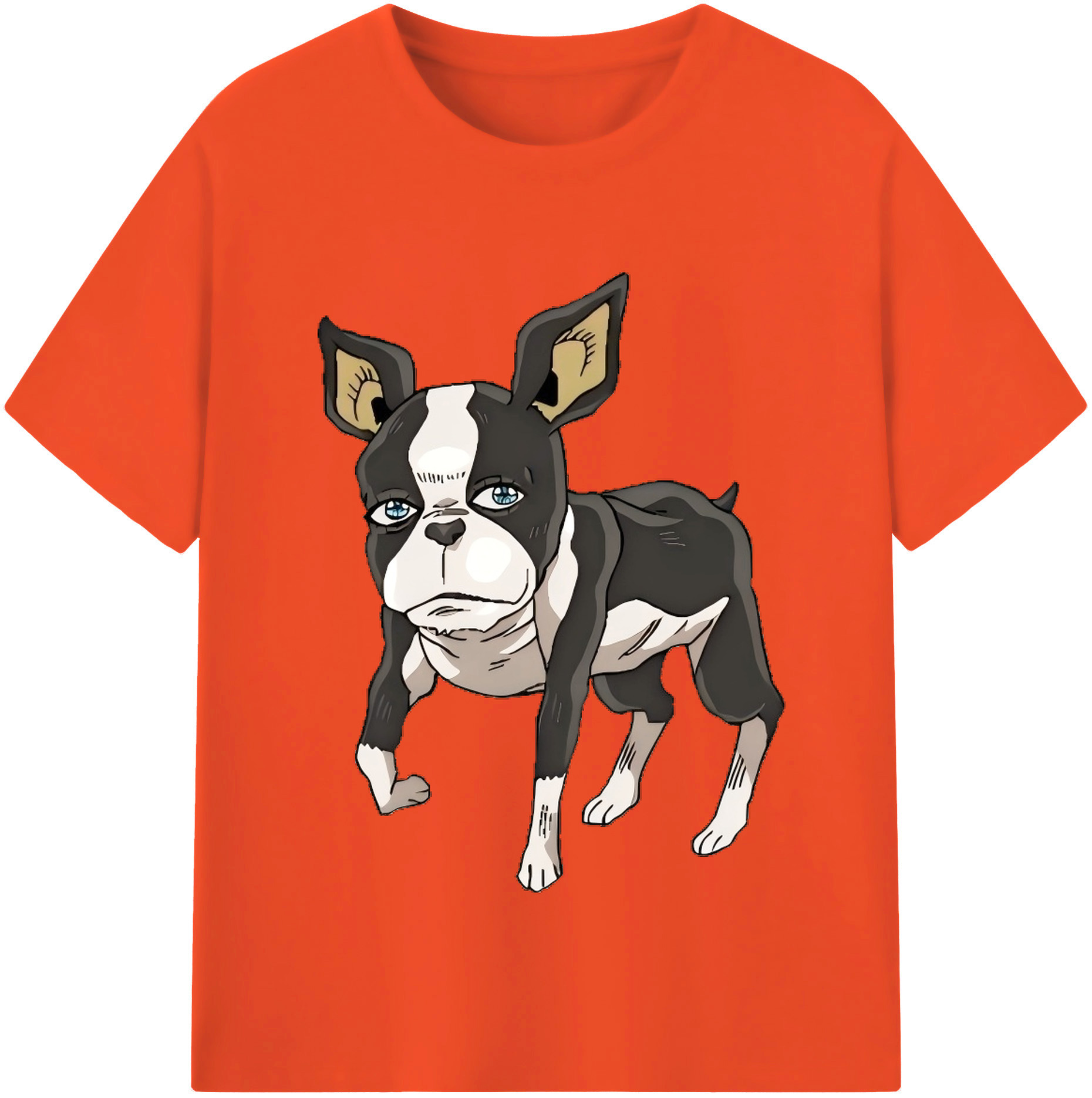 （画像用） ジョジョの奇妙な冒険 イギー JoJo's Bizarre Adventure Iggy 綿100％半袖Tシャツ（フロントプリント）