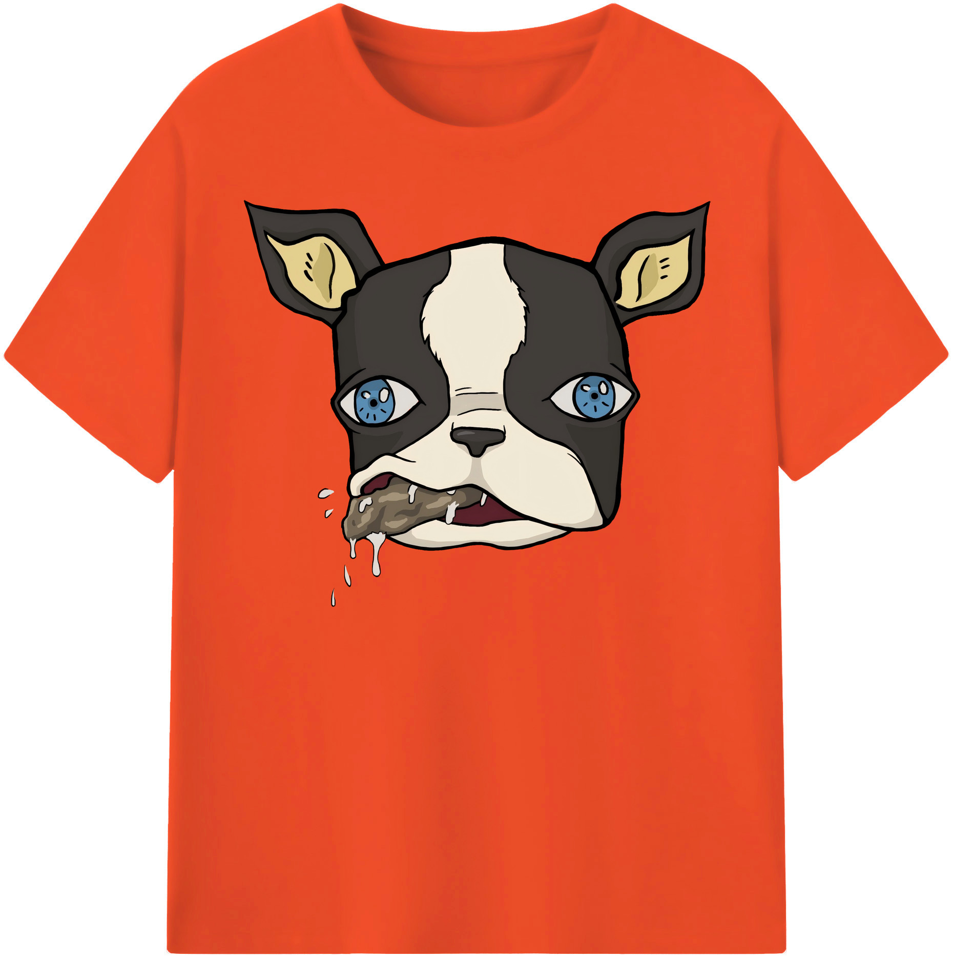 （画像用） ジョジョの奇妙な冒険 イギー JoJo's Bizarre Adventure Iggy 綿100％半袖Tシャツ（フロントプリント）