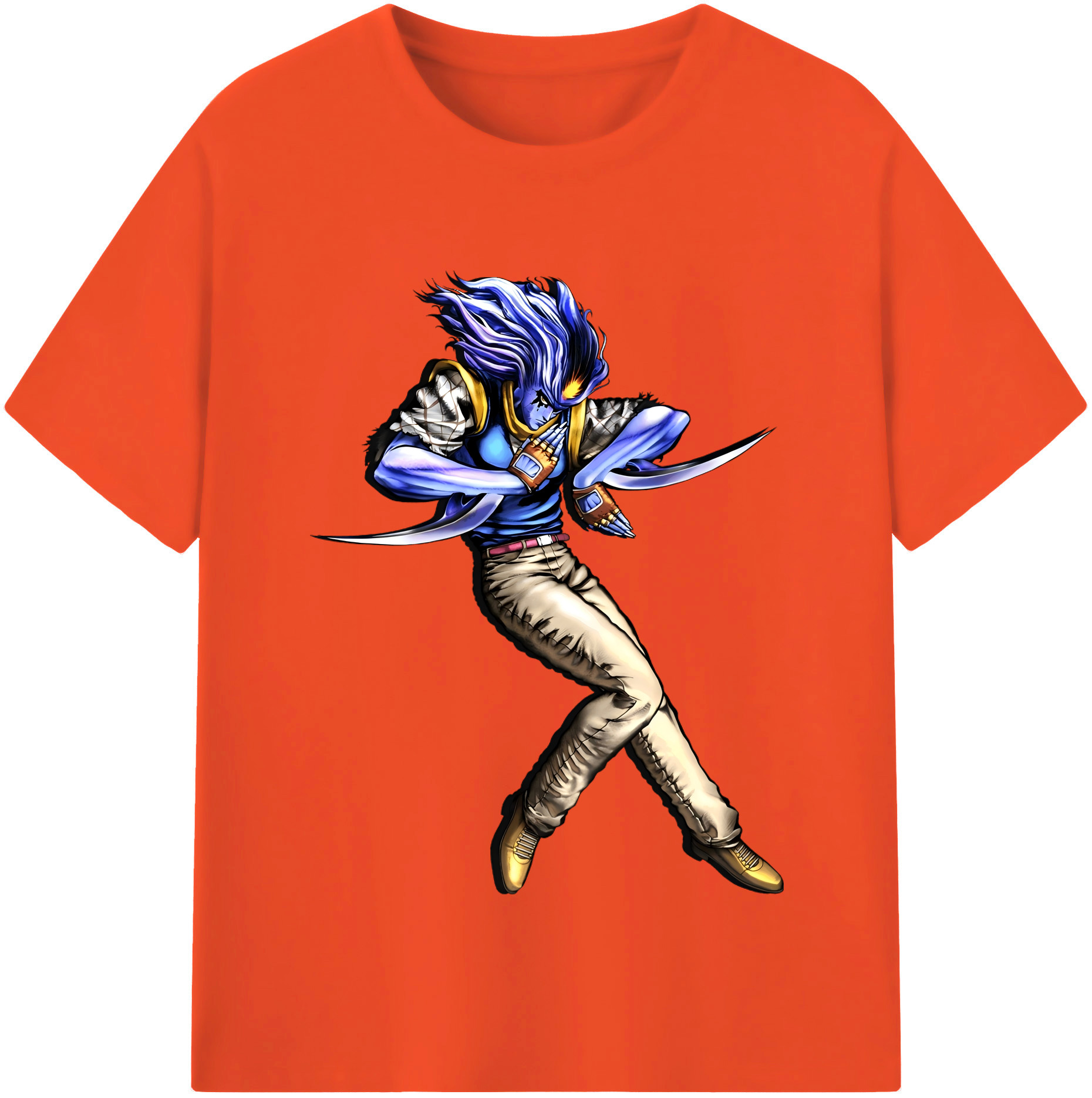 （画像用） ジョジョの奇妙な冒険 JoJo's Bizarre Adventure 綿100％半袖Tシャツ（フロントプリント）
