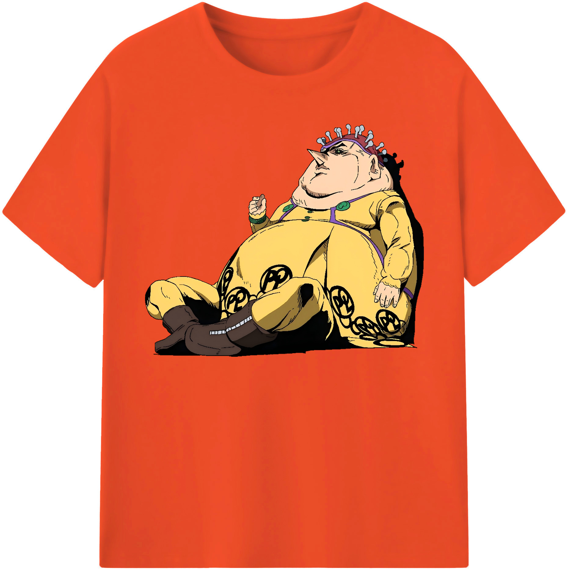 （画像用） ジョジョの奇妙な冒険 ポルポ JoJo's Bizarre Adventure Polpo 綿100％半袖Tシャツ（フロントプリント）