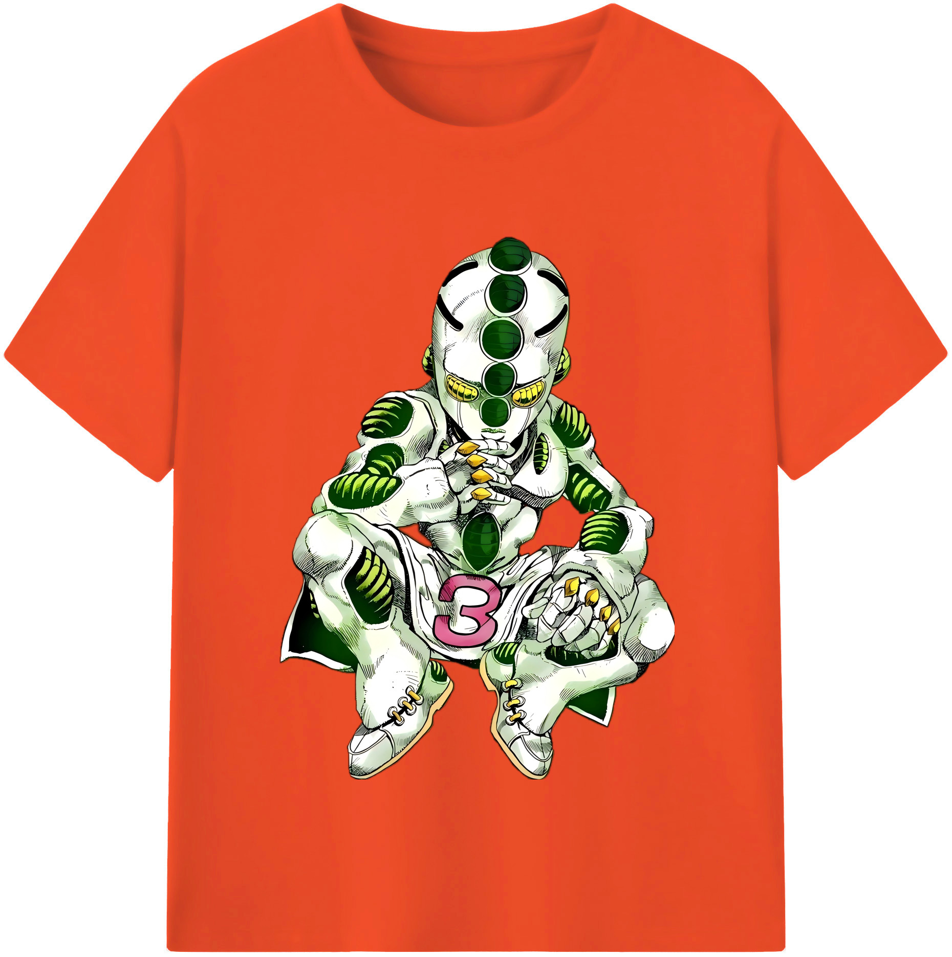 （画像用） ジョジョの奇妙な冒険 広瀨康一 JoJo's Bizarre Adventure Hirose Koichi 綿100％半袖Tシャツ（フロントプリント）