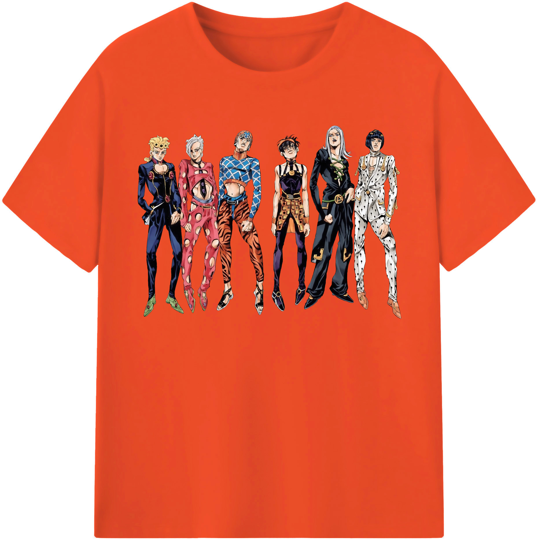 （画像用） ジョジョの奇妙な冒険 JoJo's Bizarre Adventure 綿100％半袖Tシャツ（フロントプリント）