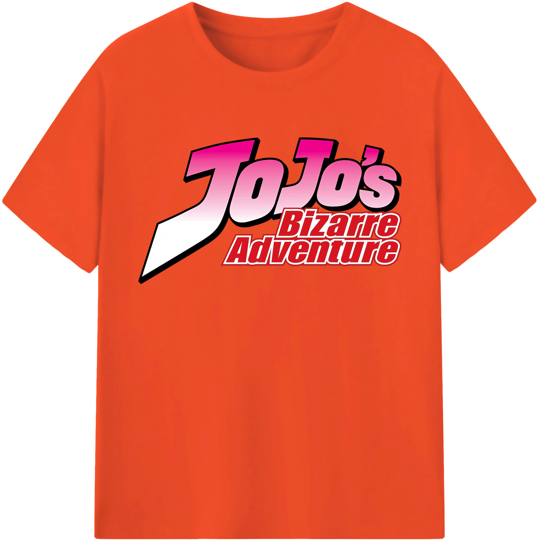 （画像用） ジョジョの奇妙な冒険 JoJo's Bizarre Adventure 綿100％半袖Tシャツ（フロントプリント）