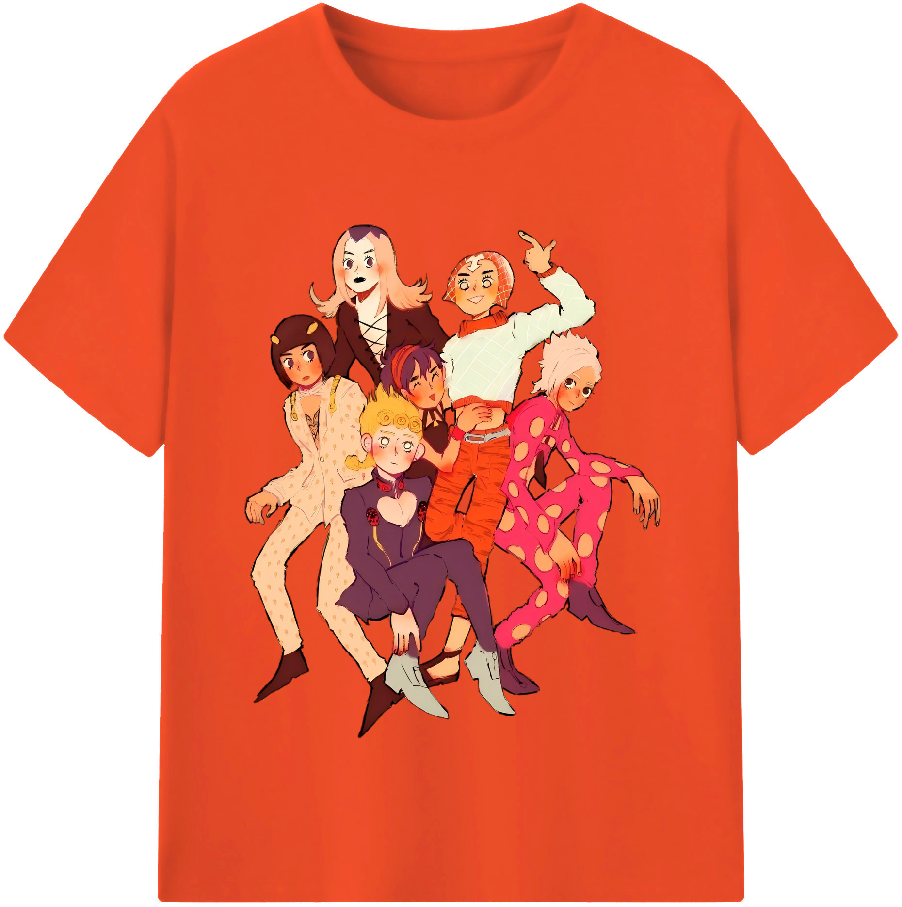 （画像用） ジョジョの奇妙な冒険 JoJo's Bizarre Adventure 綿100％半袖Tシャツ（フロントプリント）
