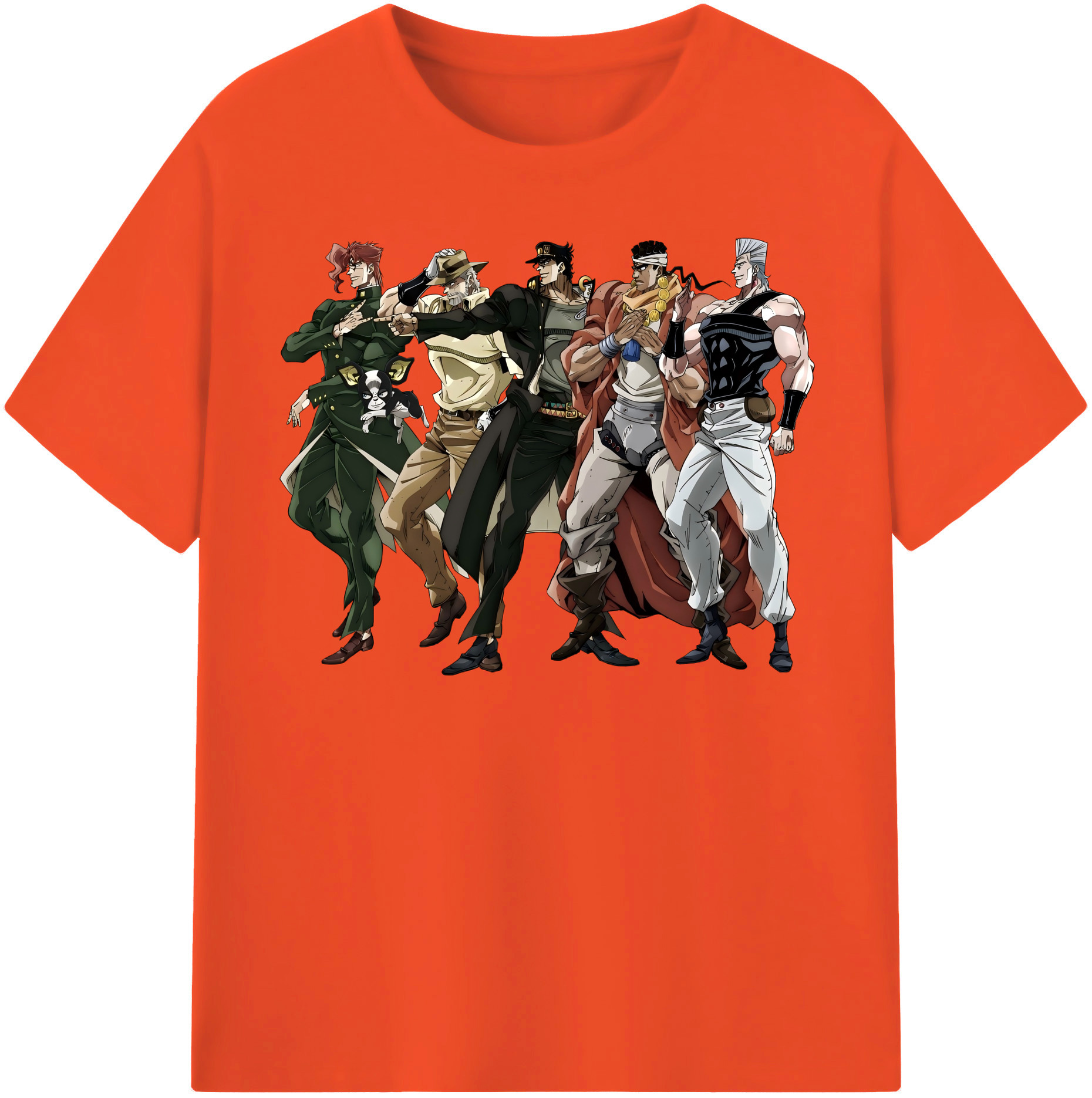 （画像用） ジョジョの奇妙な冒険 JoJo's Bizarre Adventure 綿100％半袖Tシャツ（フロントプリント）
