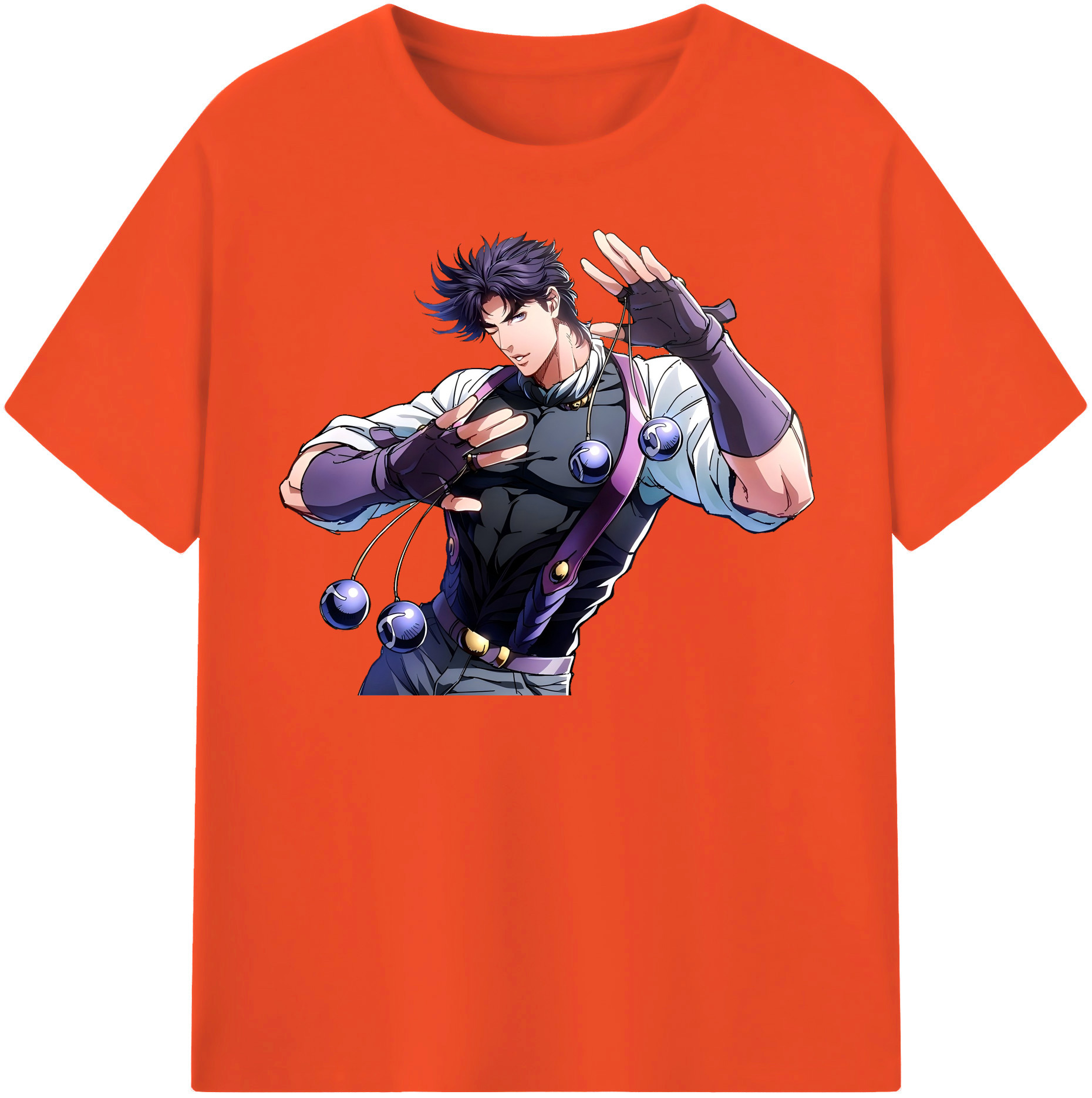 （画像用） ジョジョの奇妙な冒険 JoJo's Bizarre Adventure 綿100％半袖Tシャツ（フロントプリント）