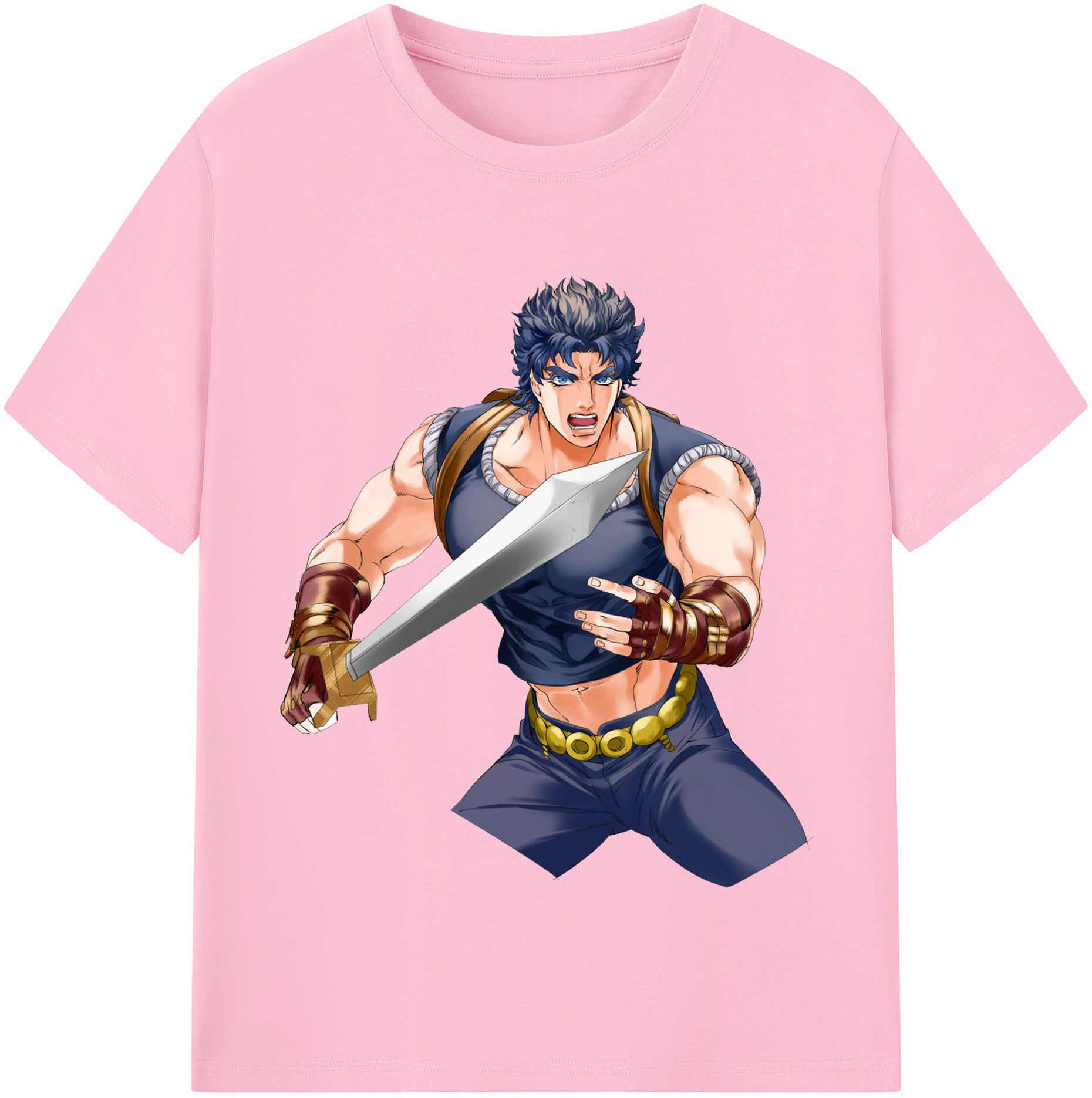 （画像用） ジョジョの奇妙な冒険 /ジョナサン?ジョースター JoJo's Bizarre Adventure Jonathan Joestar 綿100％半袖Tシャツ（フロントプリント）