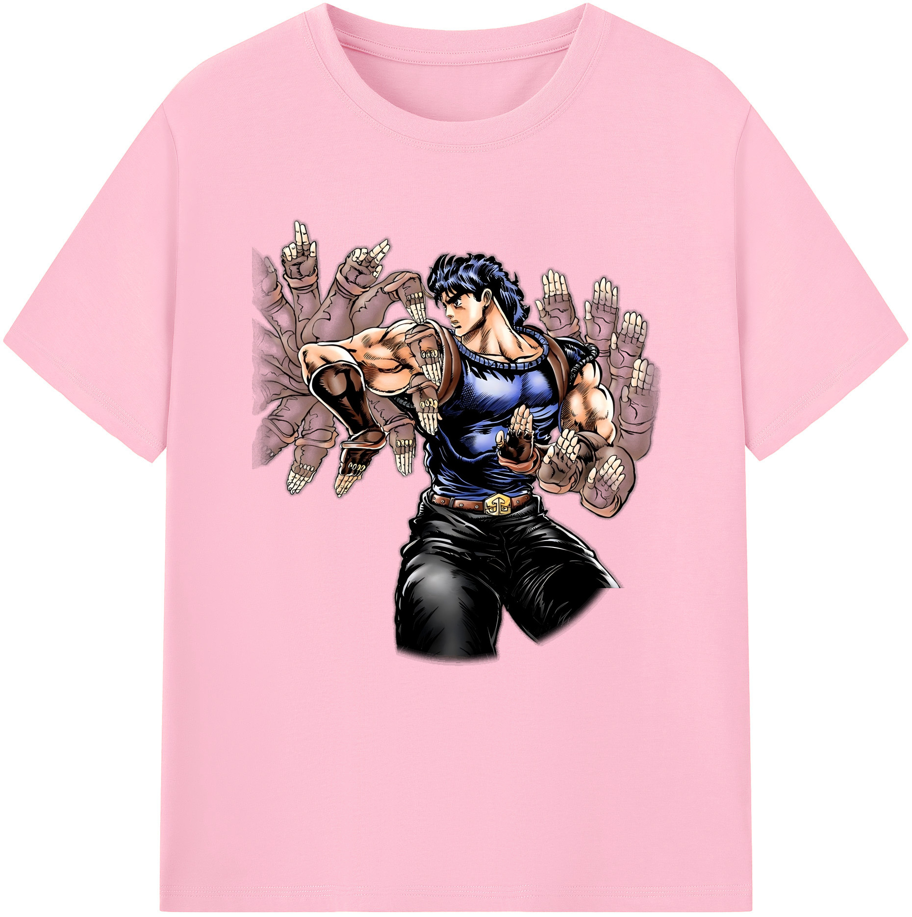 （画像用） ジョジョの奇妙な冒険 /ジョナサン?ジョースター JoJo's Bizarre Adventure Jonathan Joestar 綿100％半袖Tシャツ（フロントプリント）