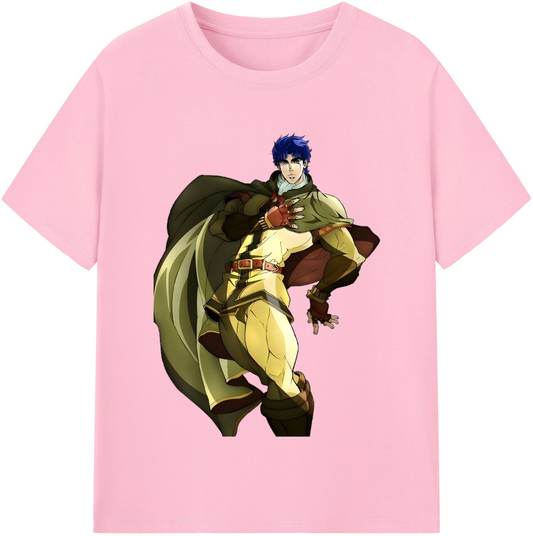 （画像用） ジョジョの奇妙な冒険 /ジョナサン?ジョースター JoJo's Bizarre Adventure Jonathan Joestar 綿100％半袖Tシャツ（フロントプリント）