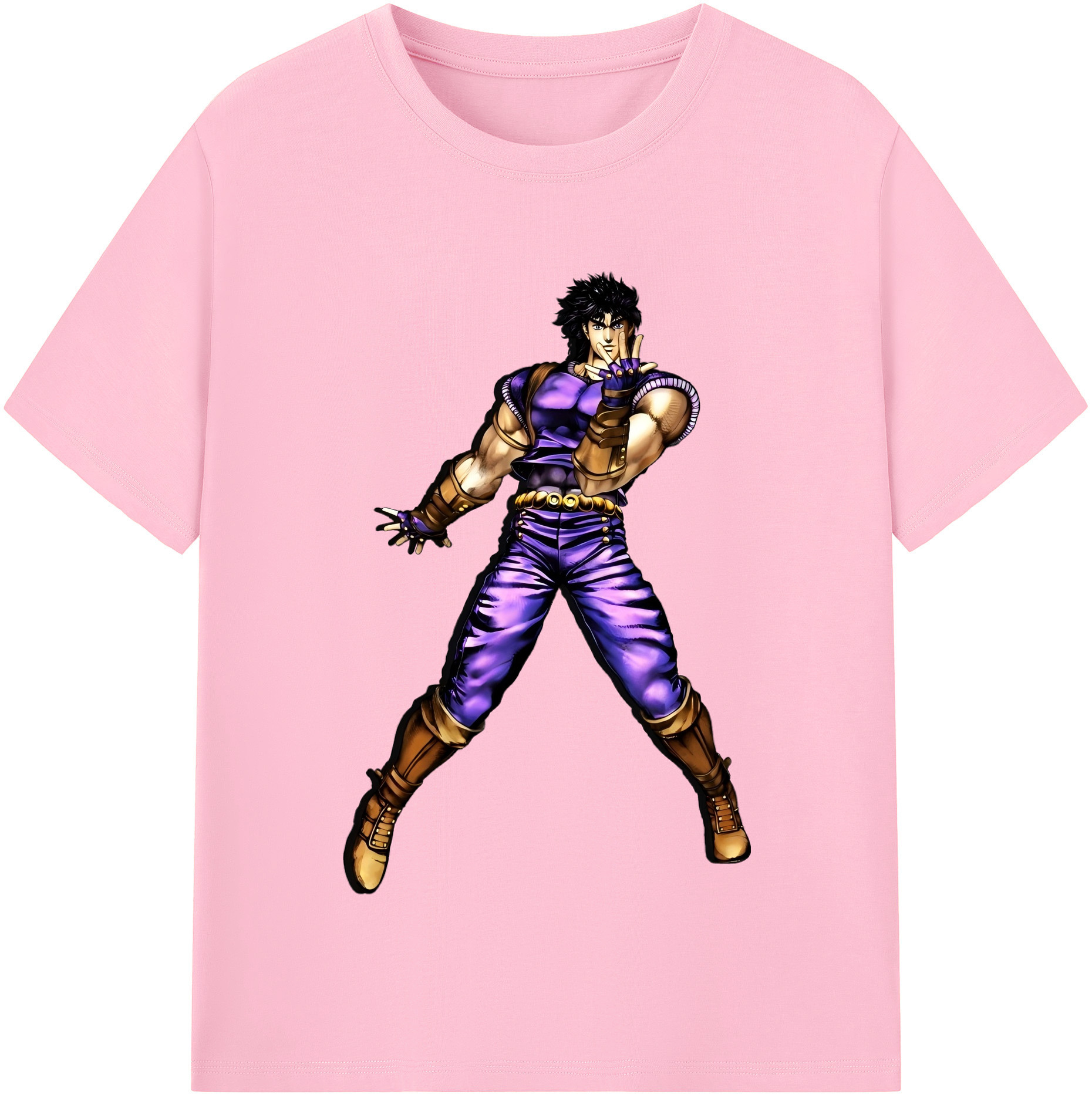 （画像用） ジョジョの奇妙な冒険 /ジョナサン?ジョースター JoJo's Bizarre Adventure Jonathan Joestar 綿100％半袖Tシャツ（フロントプリント）