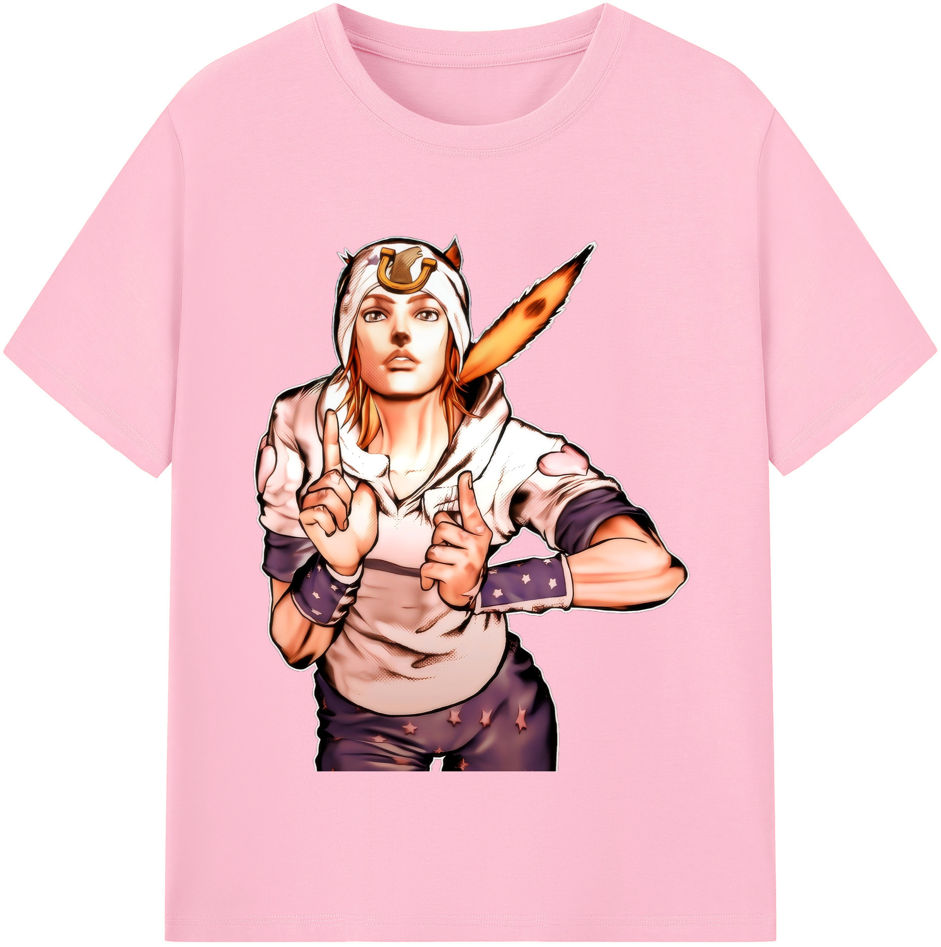 （画像用） ジョジョの奇妙な冒険 ジョナサン?ジョースター JoJo's Bizarre Adventure Jonathan Joestar 綿100％半袖Tシャツ（フロントプリント）