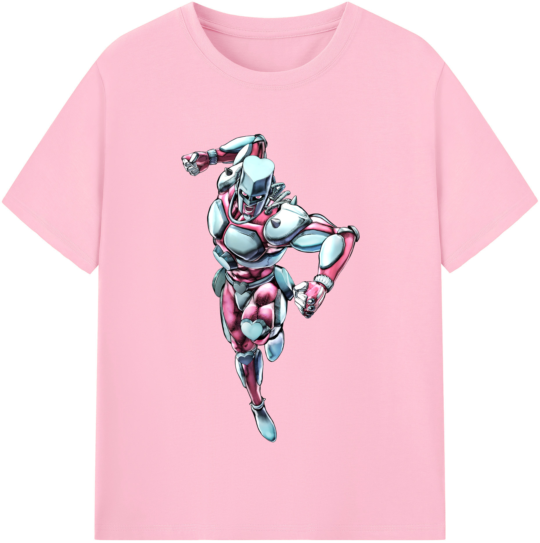 （画像用） ジョジョの奇妙な冒険 ひがしかた じょうすけ JoJo's Bizarre Adventure Higashikata Josuke 綿100％半袖Tシャツ（フロントプリント）