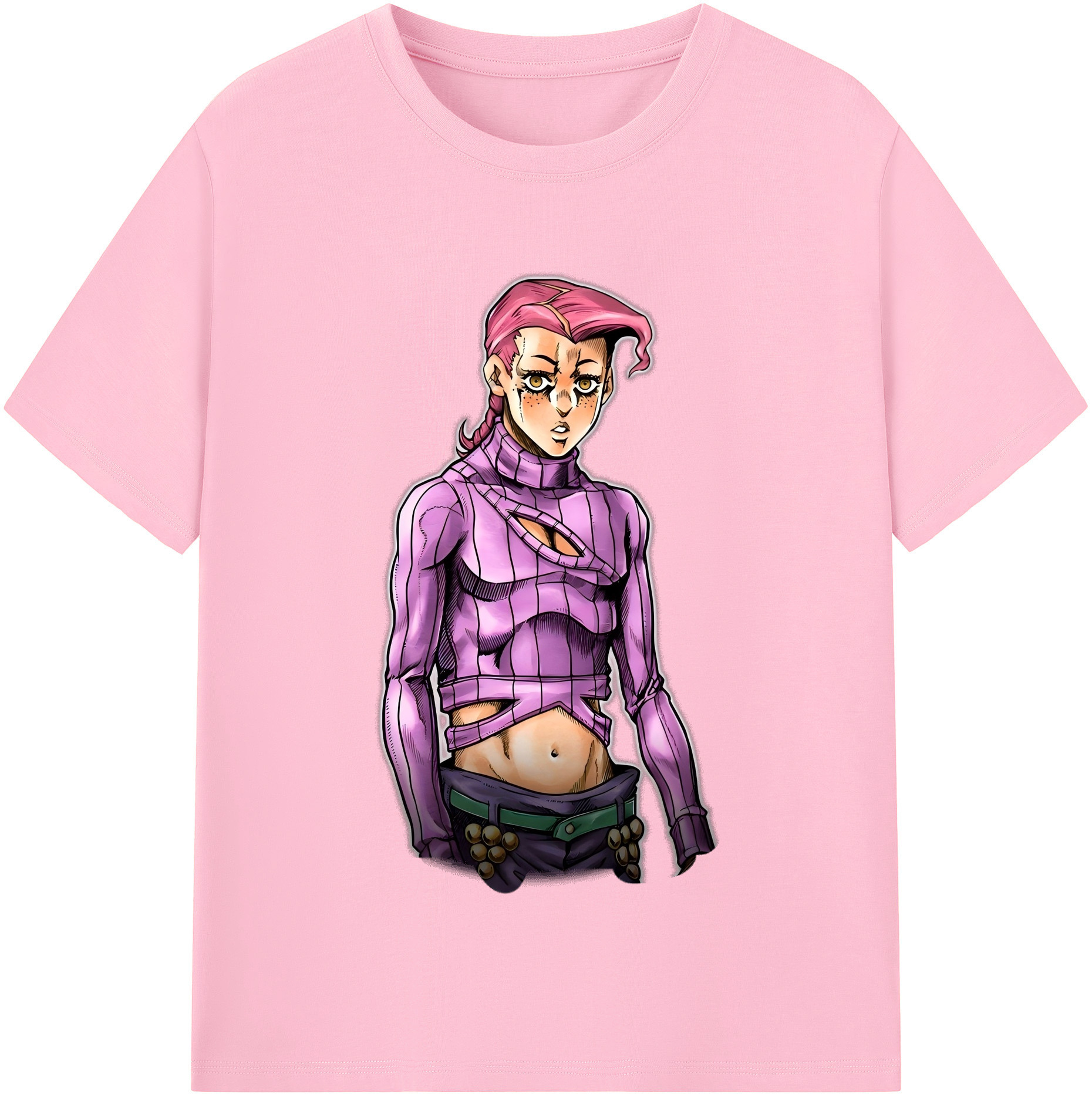 （画像用） ジョジョの奇妙な冒険 ビネガー?ドッピオ JoJo's Bizarre Adventure Vinegar Doppio 綿100％半袖Tシャツ（フロントプリント）