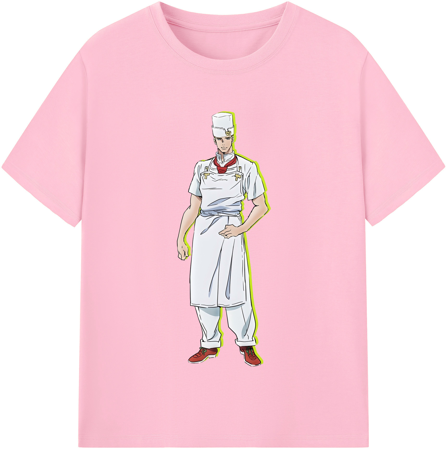 （画像用） ジョジョの奇妙な冒険 Tonio Trussardi JoJo's Bizarre Adventure トニオ?トラッサルディ 綿100％半袖Tシャツ（フロントプリント）