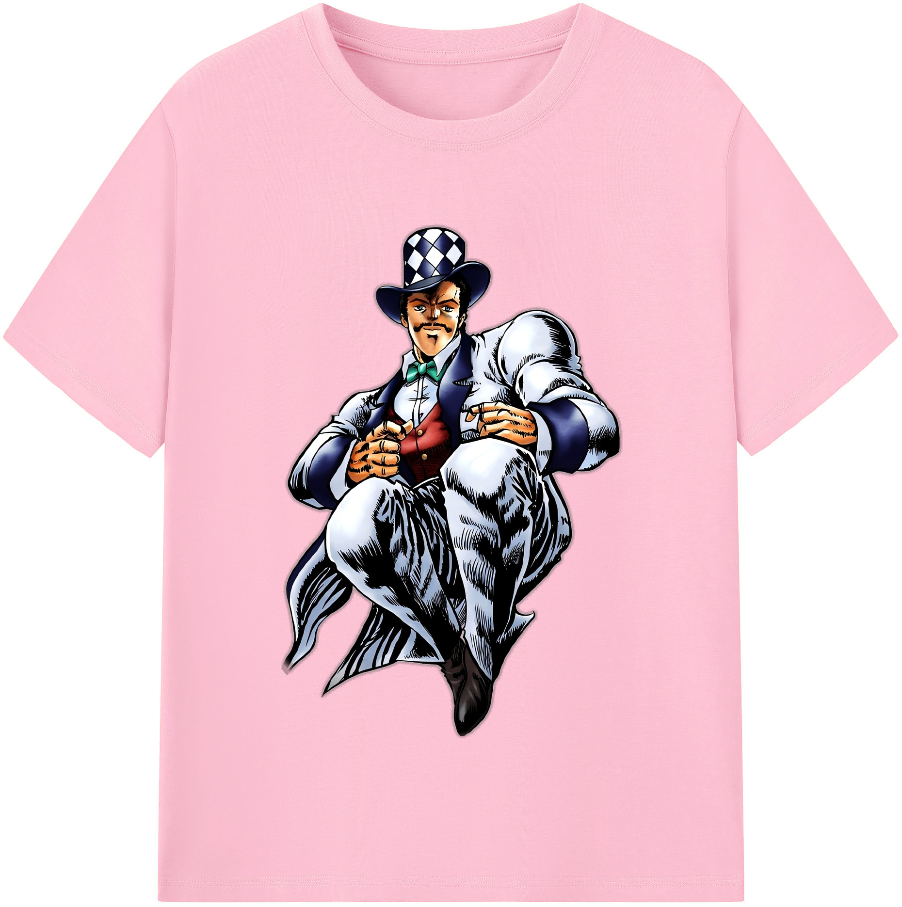 （画像用） ジョジョの奇妙な冒険 ウィル?アントニオ?ツェペリ JoJo's Bizarre Adventure Will Anthonio Zeppeli 綿100％半袖Tシャツ（フロントプリント）