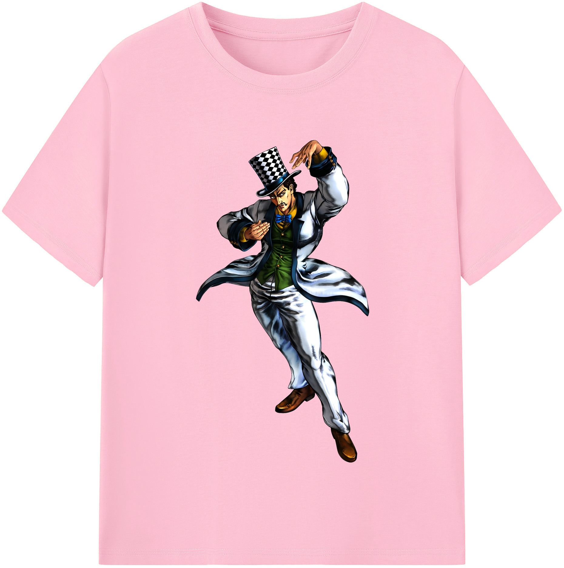 （画像用） ジョジョの奇妙な冒険 ウィル?アントニオ?ツェペリ JoJo's Bizarre Adventure Will Anthonio Zeppeli 綿100％半袖Tシャツ（フロントプリント）
