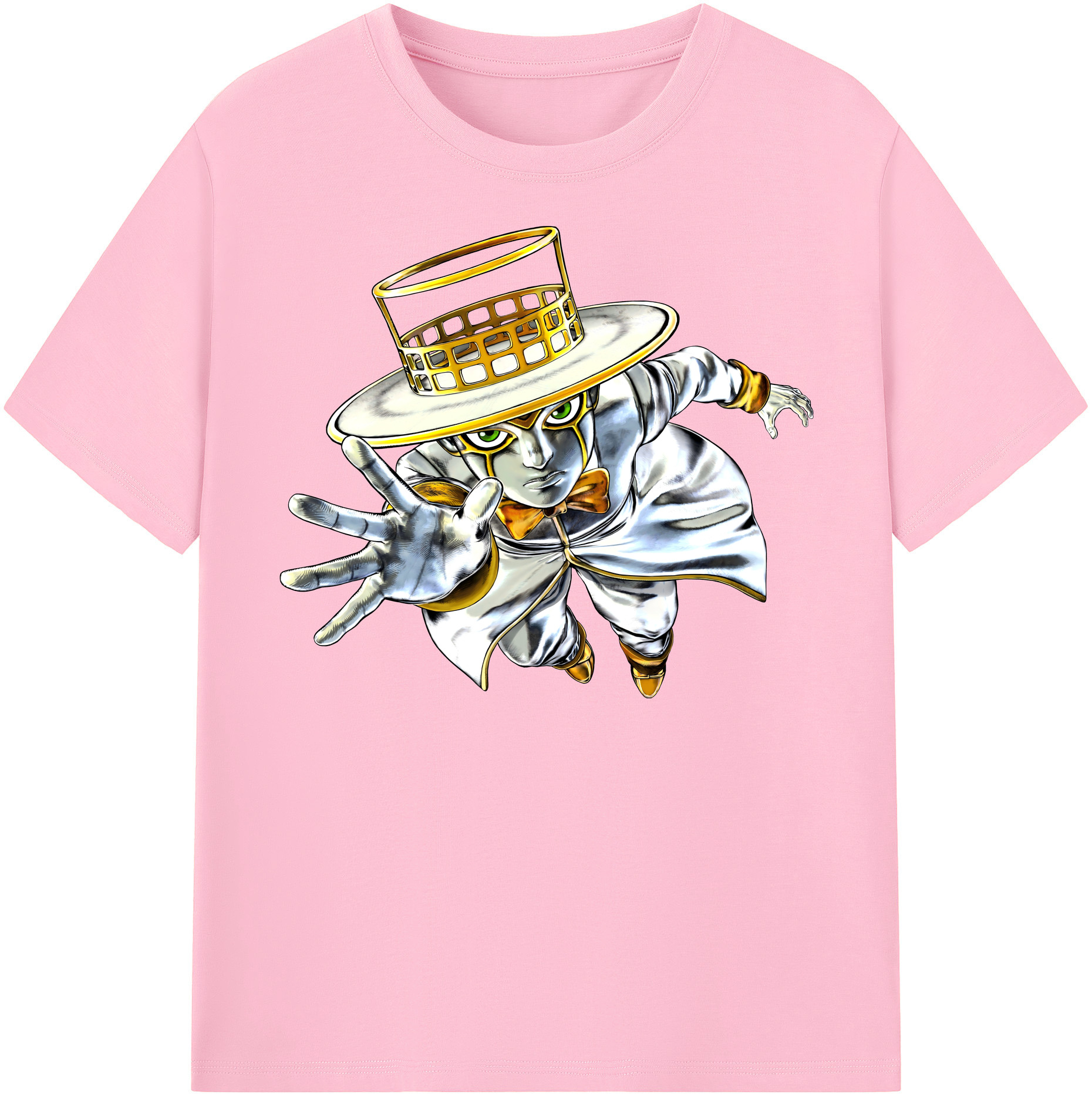 （画像用） ジョジョの奇妙な冒険 岸辺 露伴（きしべ ろはん） JoJo's Bizarre Adventure Rohan Kishibe 綿100％半袖Tシャツ（フロントプリント）