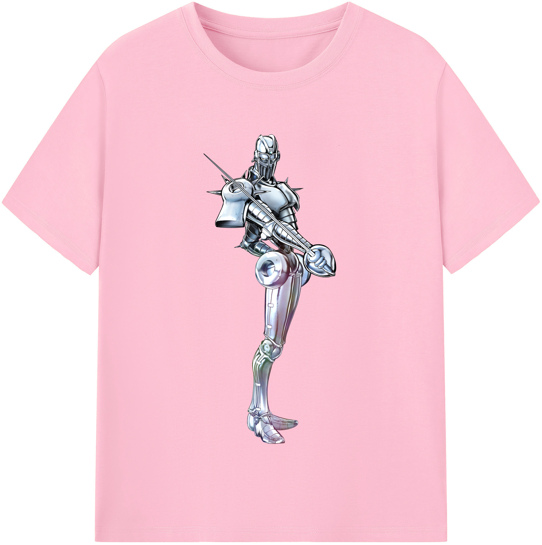 （画像用） ジョジョの奇妙な冒険 ジャン＝ピエール?ポルナレフ JoJo's Bizarre Adventure Jan Pierre Polnareff 綿100％半袖Tシャツ（フロントプリント）