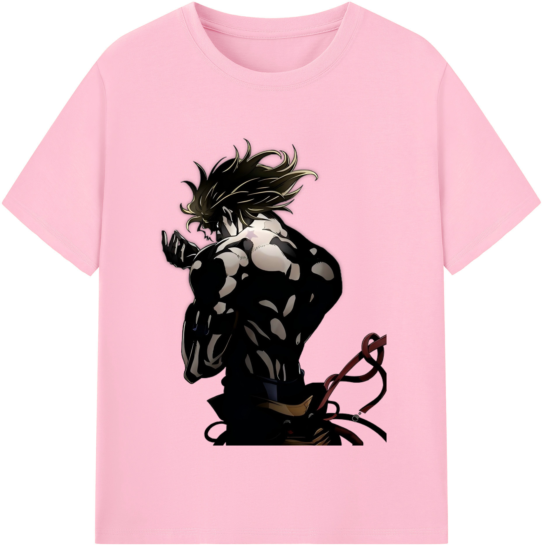 （画像用） ジョジョの奇妙な冒険 ディオ?ブランドー JoJo's Bizarre Adventure Dio Brando 綿100％半袖Tシャツ（フロントプリント）