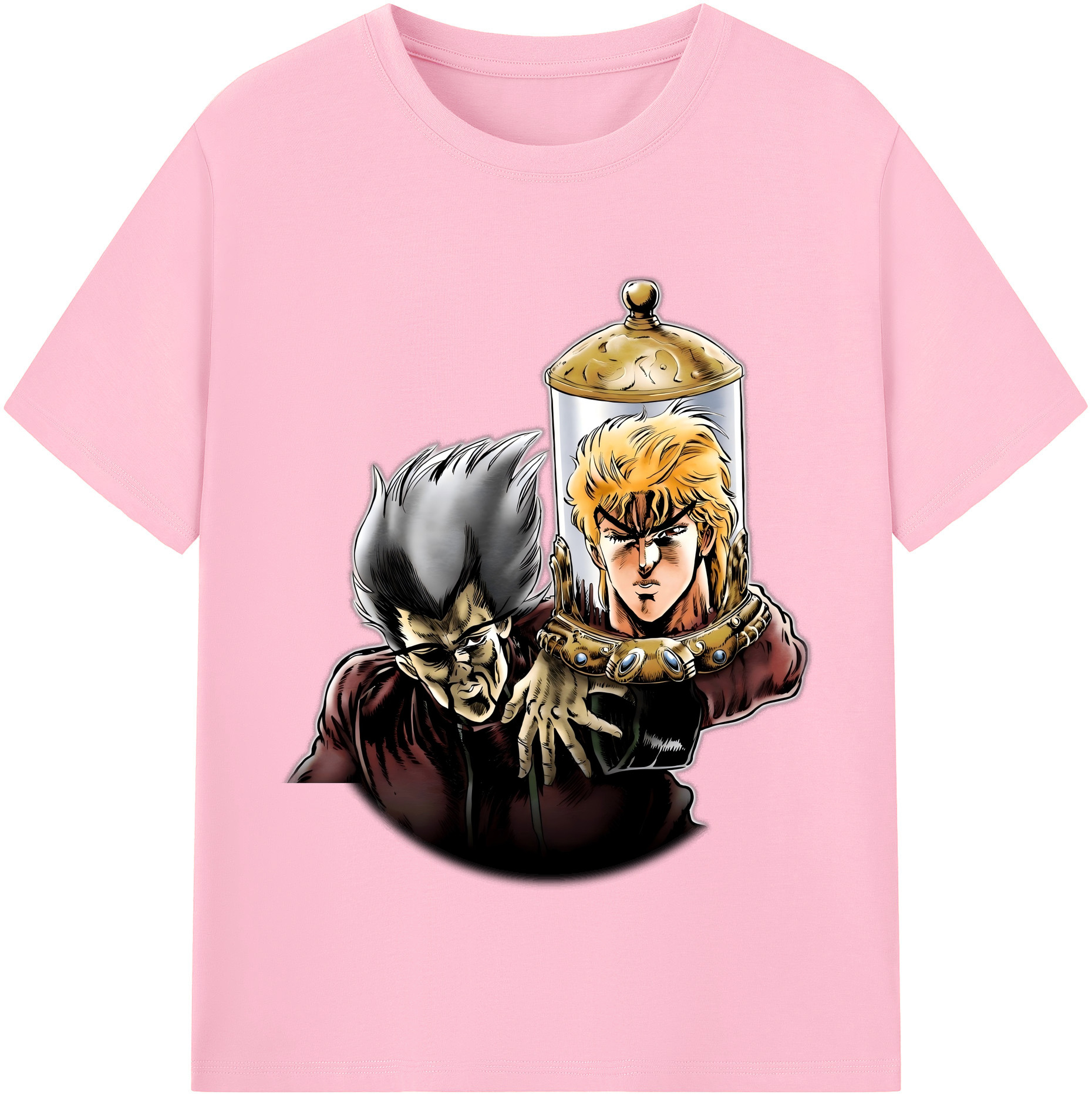 （画像用） ジョジョの奇妙な冒険 ディオ?ブランドー JoJo's Bizarre Adventure Dio Brando 綿100％半袖Tシャツ（フロントプリント）