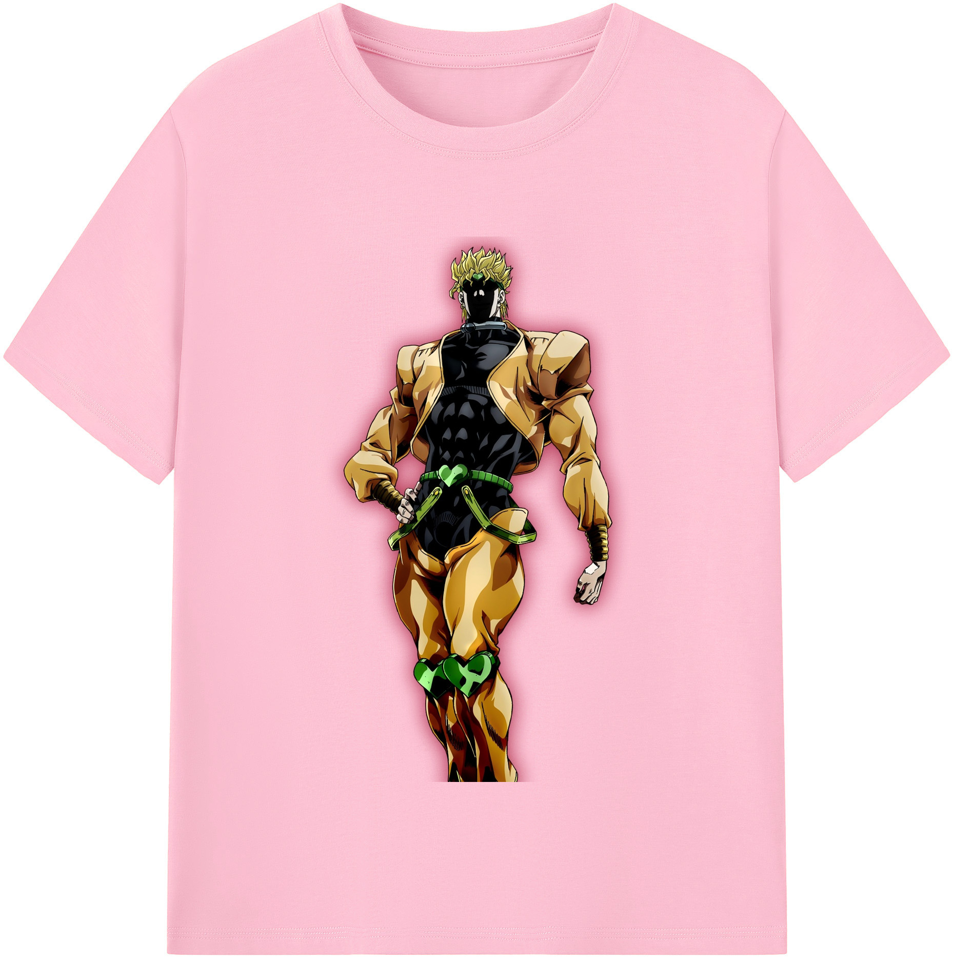 （画像用） ジョジョの奇妙な冒険 ディオ?ブランドー JoJo's Bizarre Adventure Dio Brando 綿100％半袖Tシャツ（フロントプリント）