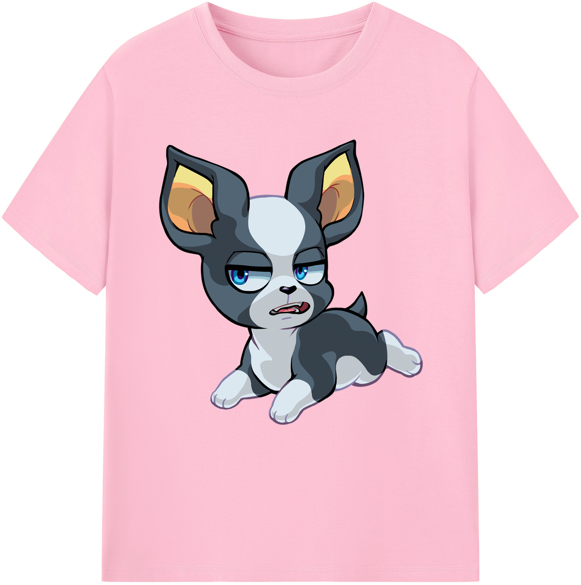 （画像用） ジョジョの奇妙な冒険 イギー JoJo's Bizarre Adventure Iggy 綿100％半袖Tシャツ（フロントプリント）