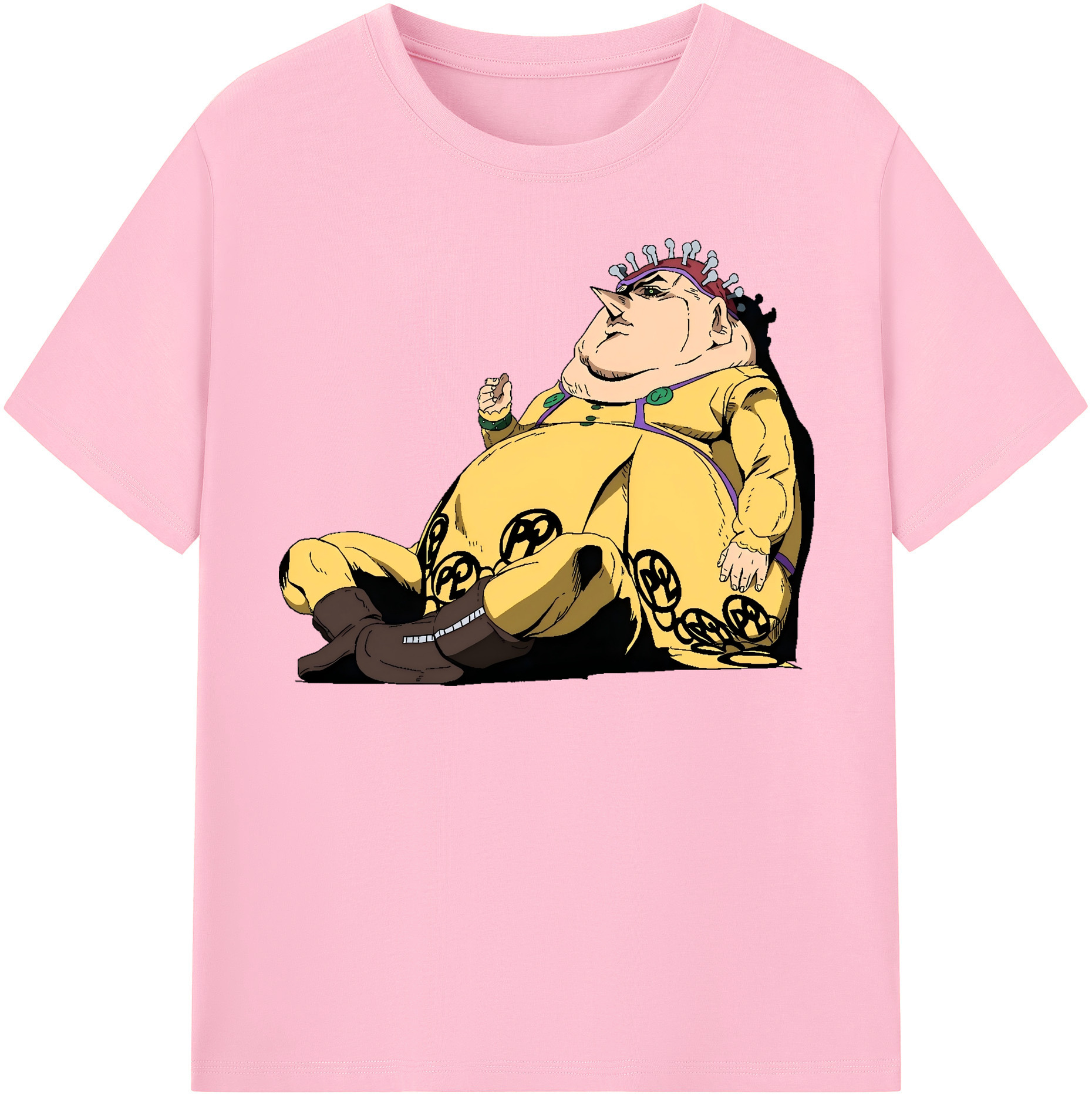 （画像用） ジョジョの奇妙な冒険 ポルポ JoJo's Bizarre Adventure Polpo 綿100％半袖Tシャツ（フロントプリント）