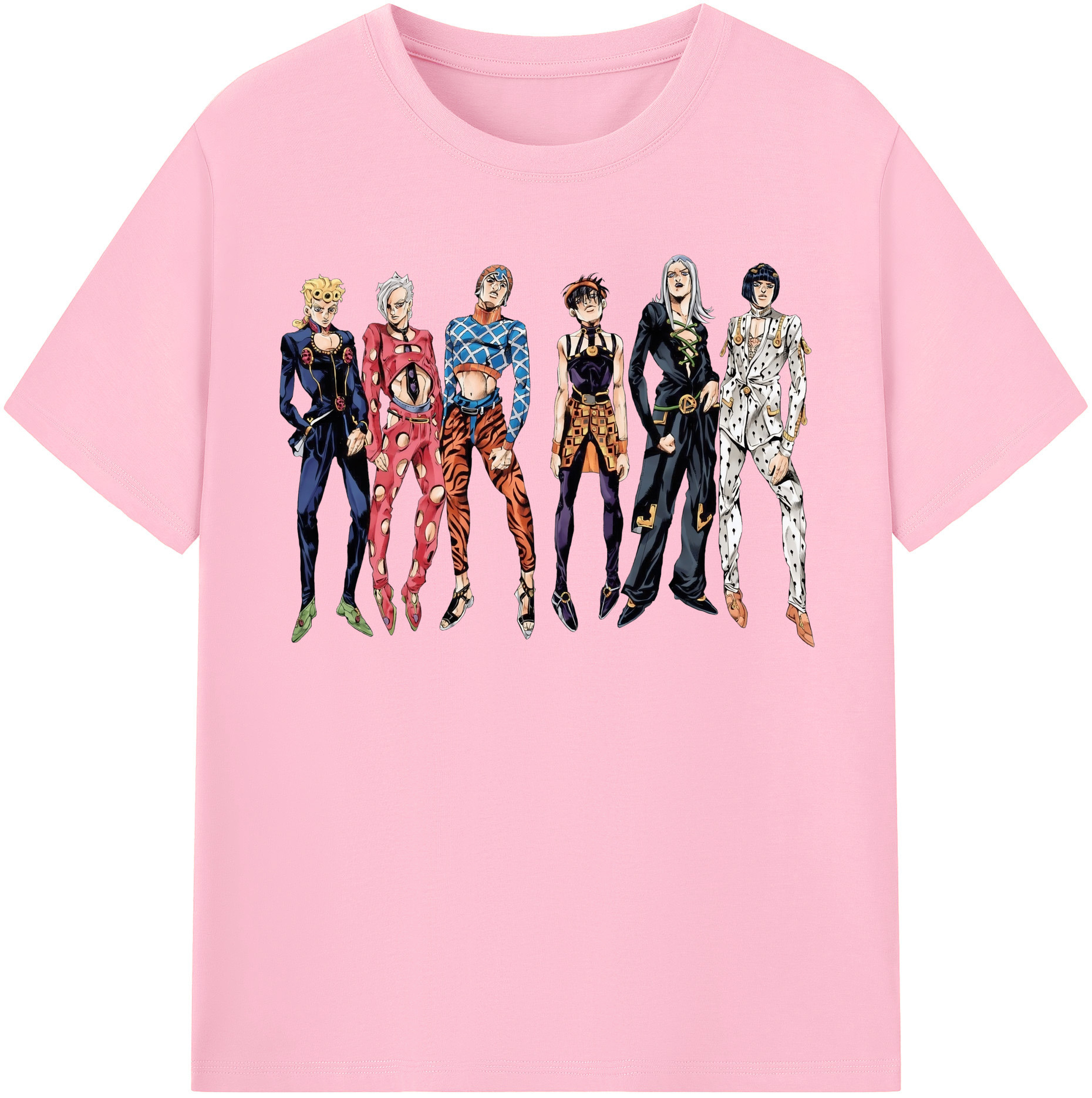 （画像用） ジョジョの奇妙な冒険 JoJo's Bizarre Adventure 綿100％半袖Tシャツ（フロントプリント）