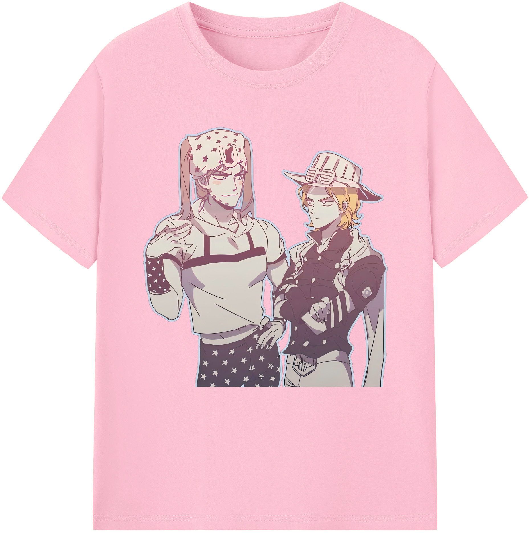 （画像用） ジョジョの奇妙な冒険 JoJo's Bizarre Adventure 綿100％半袖Tシャツ（フロントプリント）